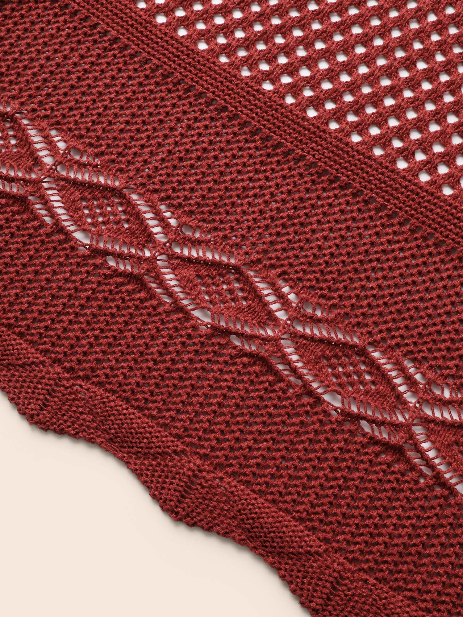 Texture Tie Knot Bell Sleeve Cardigan - Image 7