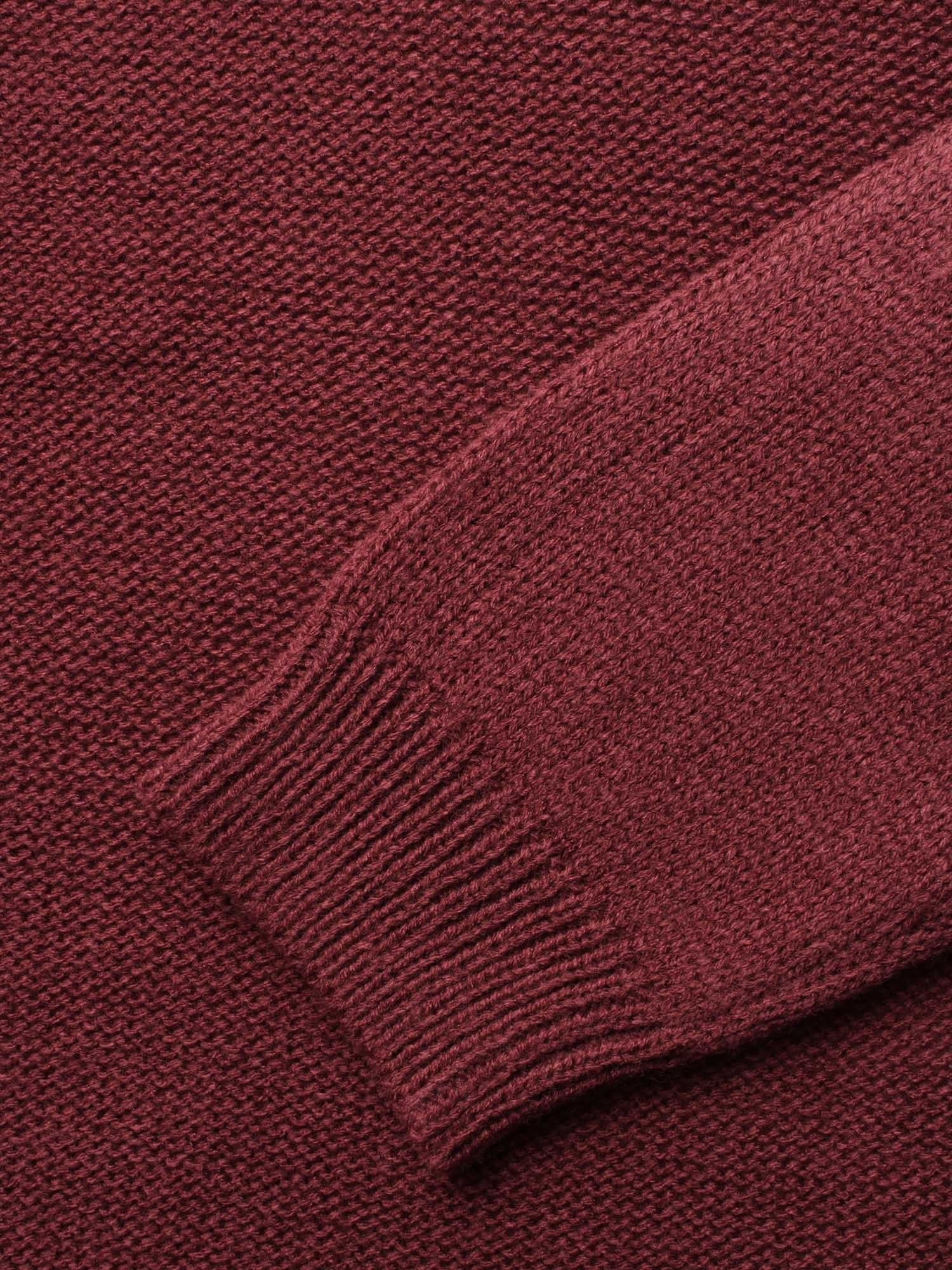 Texture Turtleneck Slit Front Pullover - Image 5