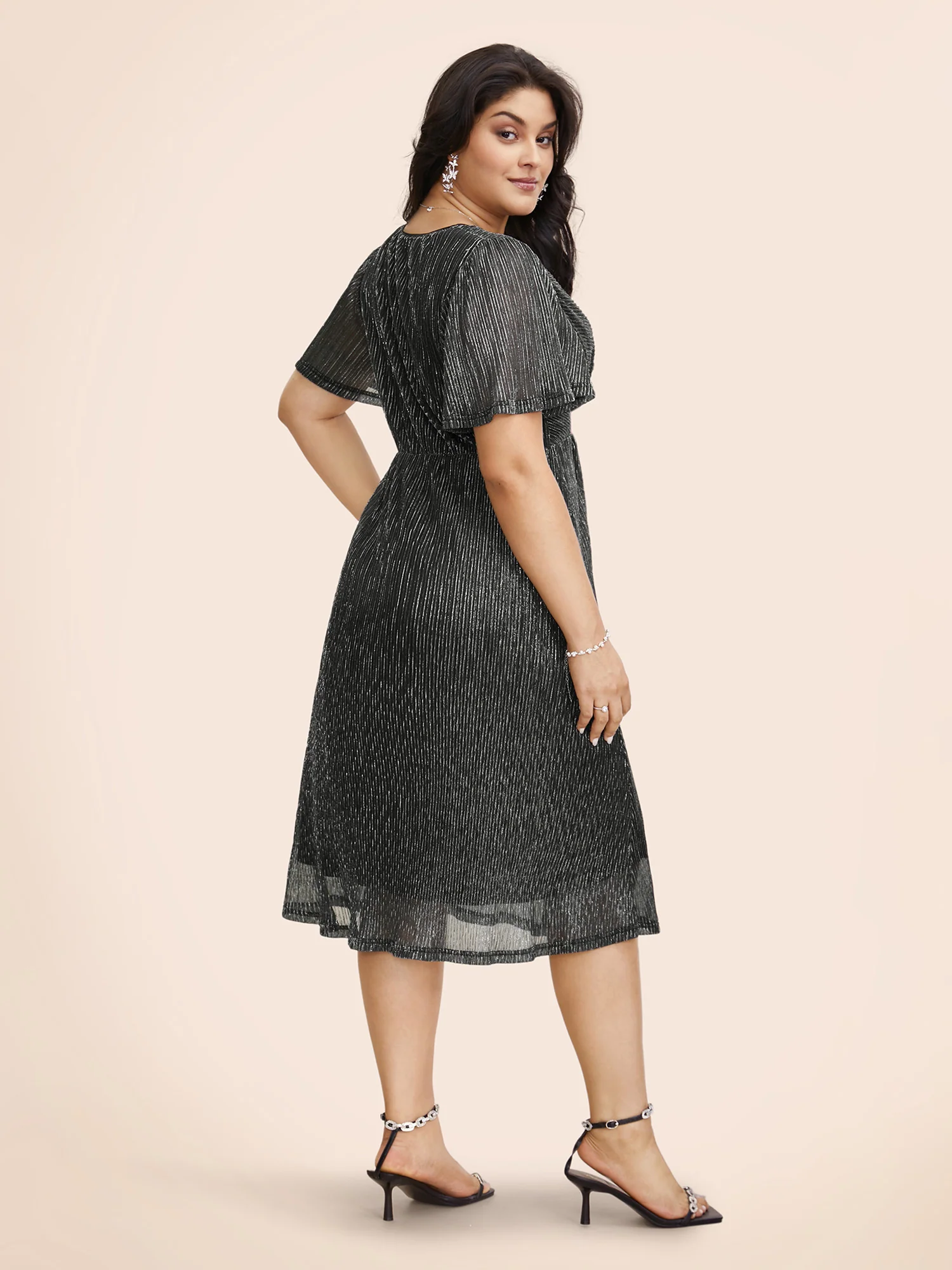 Texture Twist Front See Through Dress - Image 3