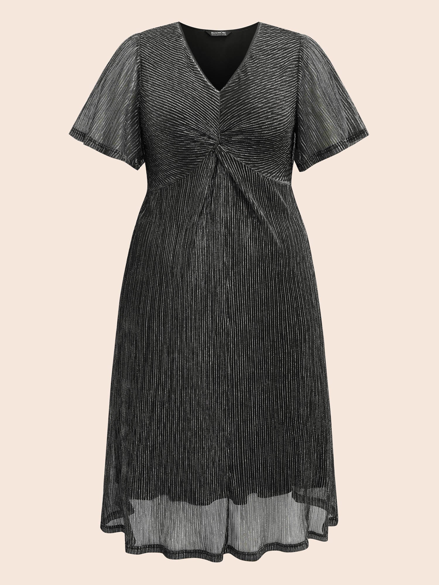 Texture Twist Front See Through Dress - Image 7