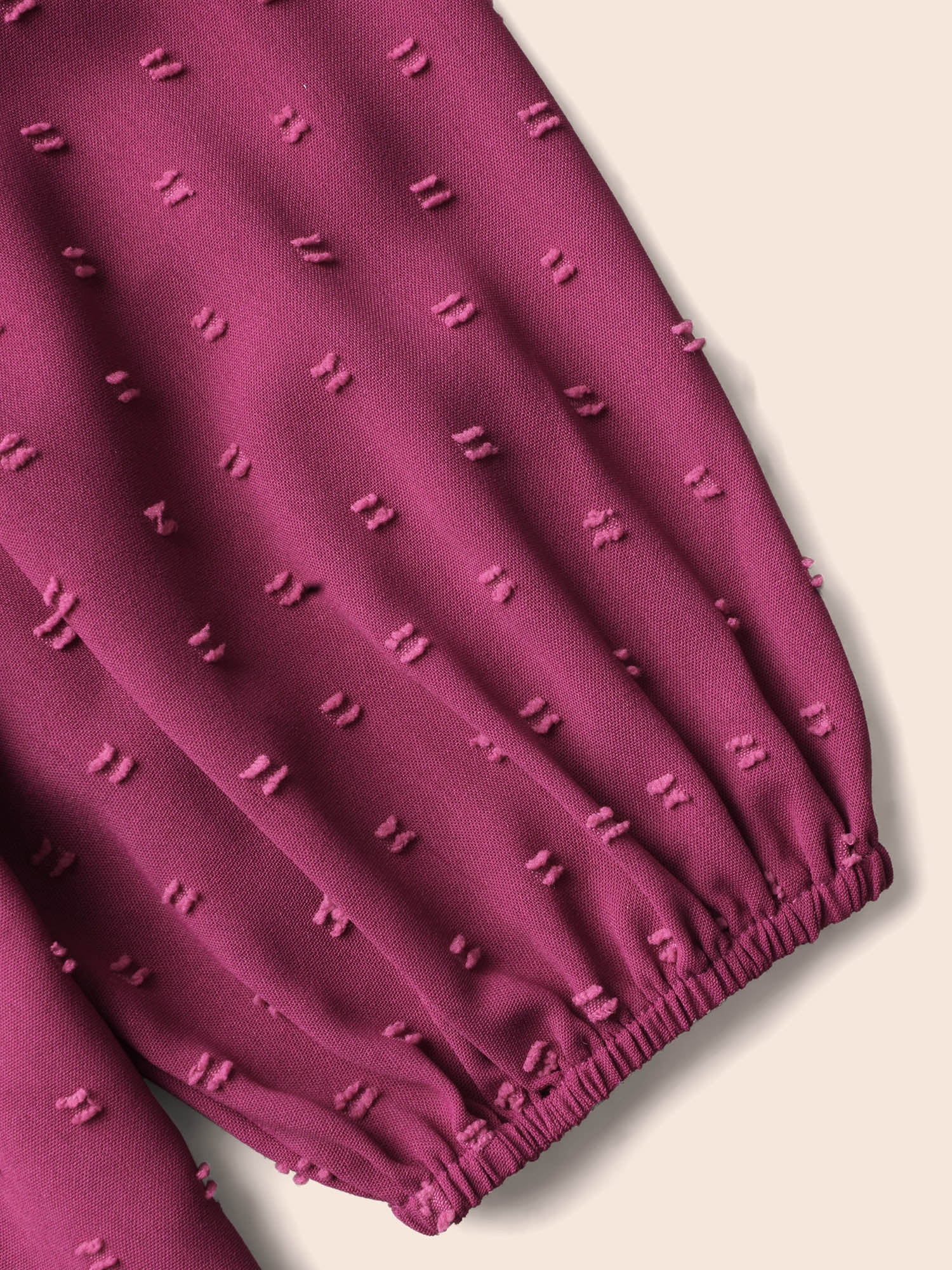 Texture Woven Ribbon Patchwork Ruffles Blouse - Image 7