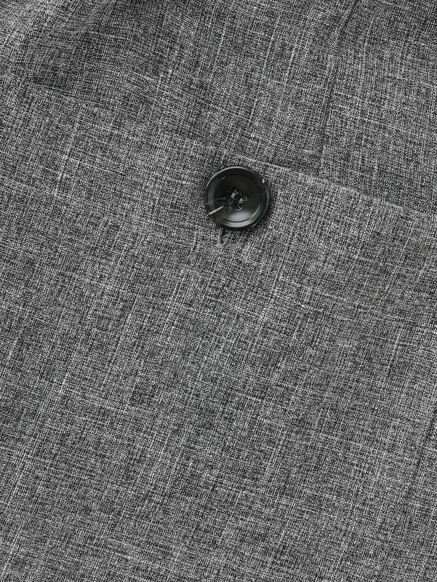 Textured Backless Heather Pocket Jumpsuit - Image 5