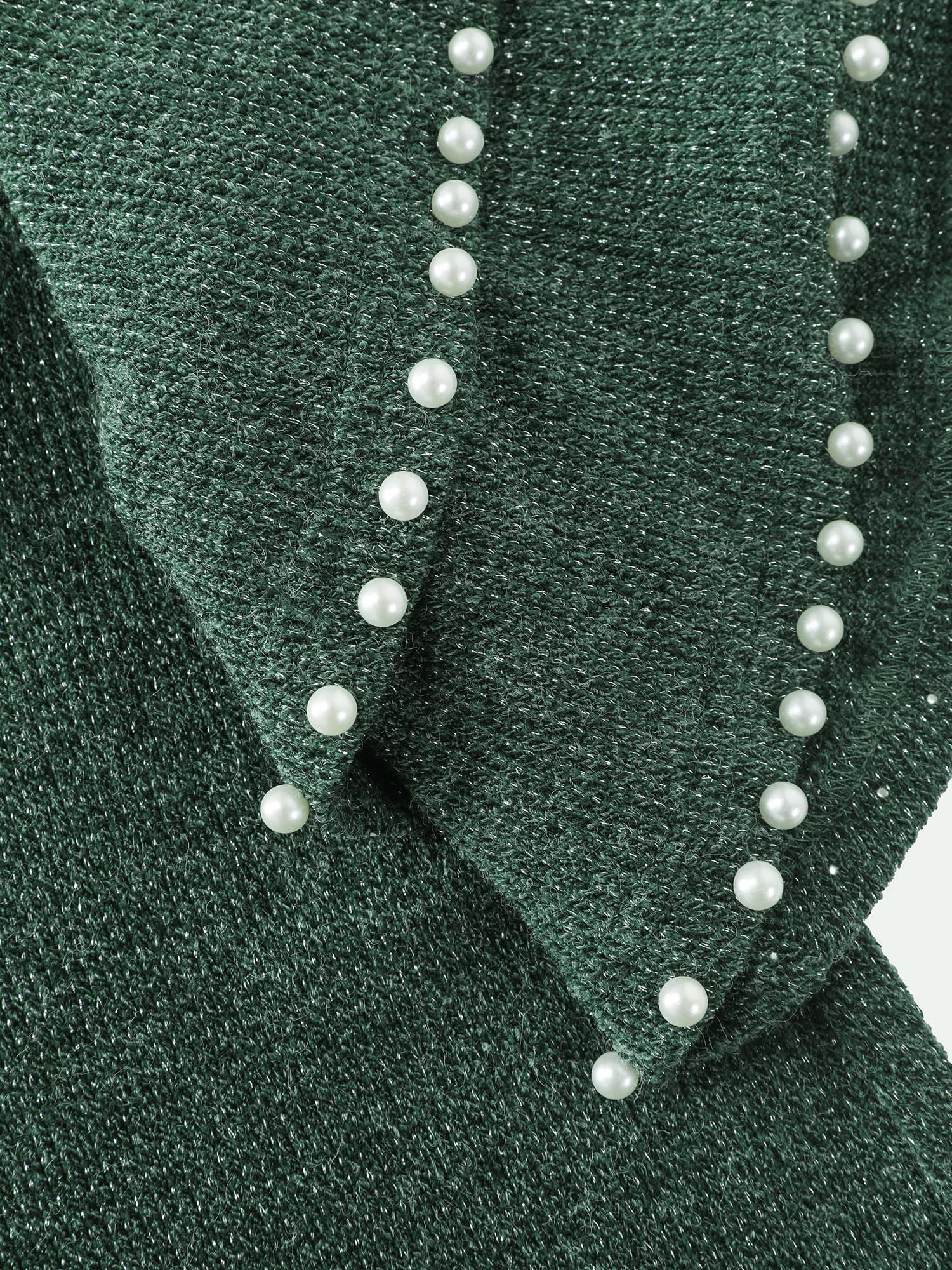 Textured Bead Layered Sleeve T-Shirt - Image 6