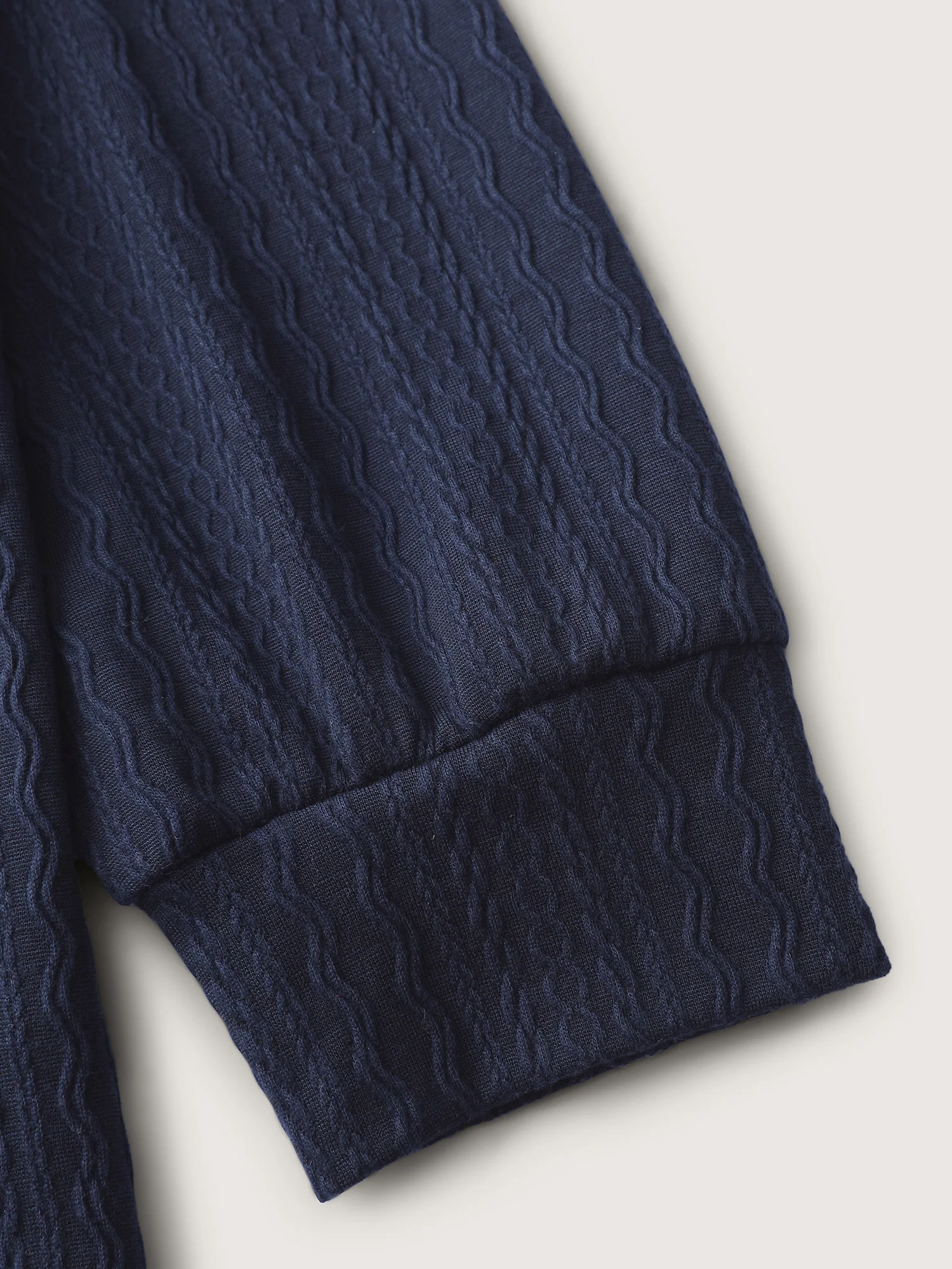 Textured Bowknot Color Contrast Sweatshirt - Image 6