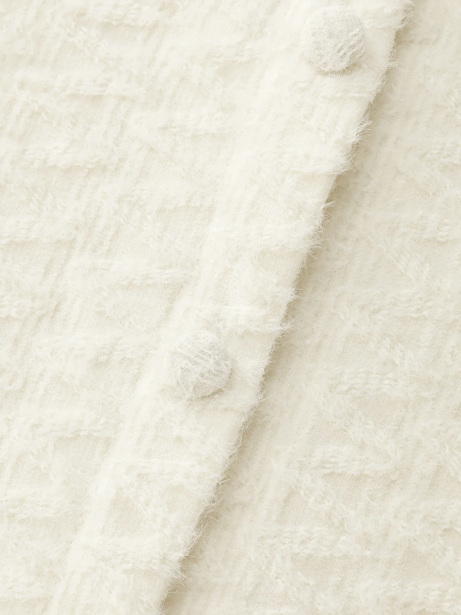 Textured Button Detail Ruffled Sleeve T-Shirt - Image 7
