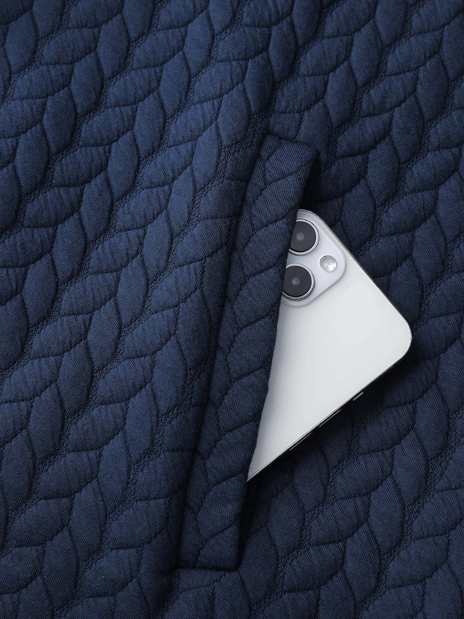 Textured Button-Down Long Jacket - Image 6