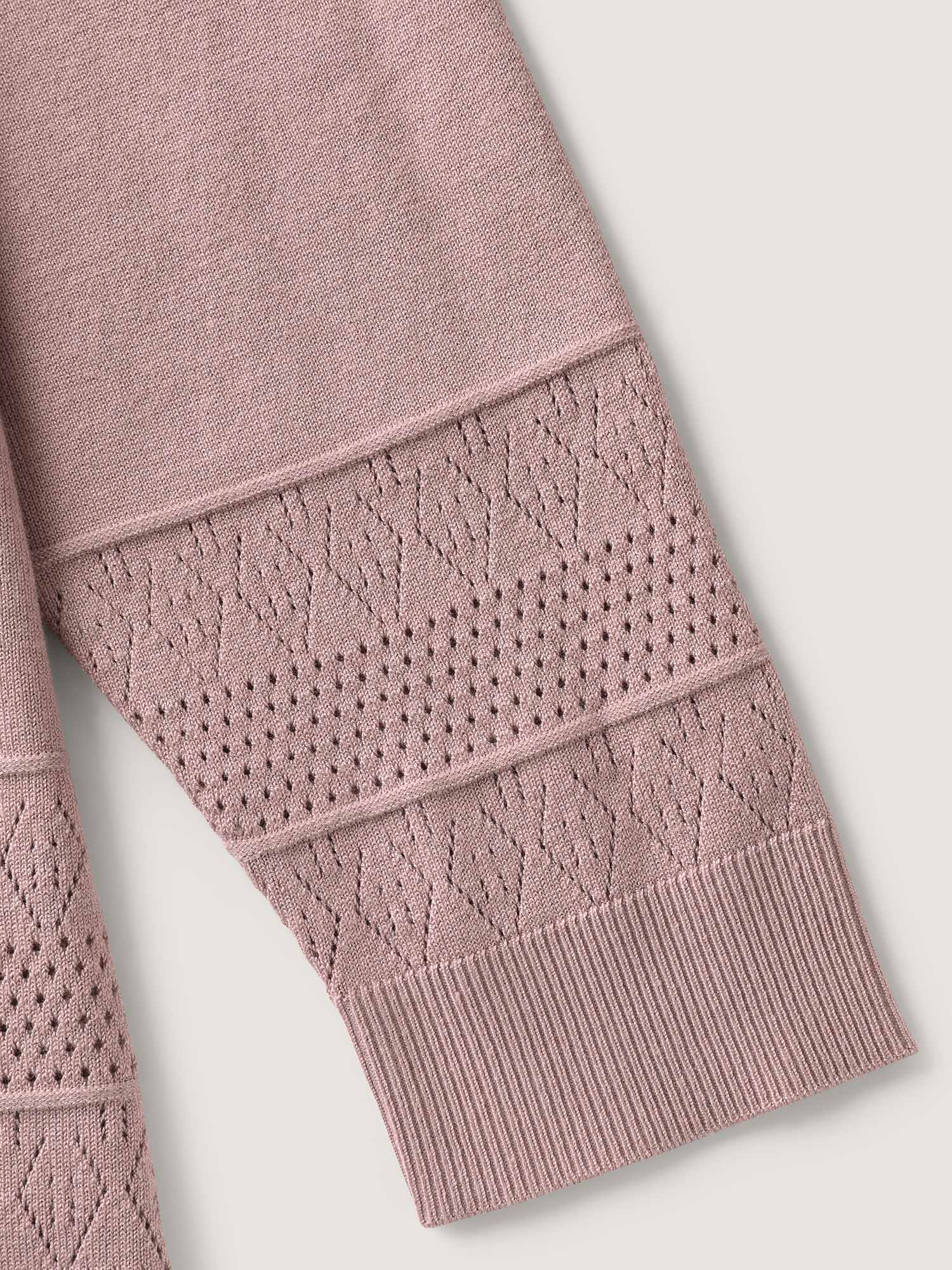 Supersoft Textured Button Long Sleeve Knit Cardigan - Image 7