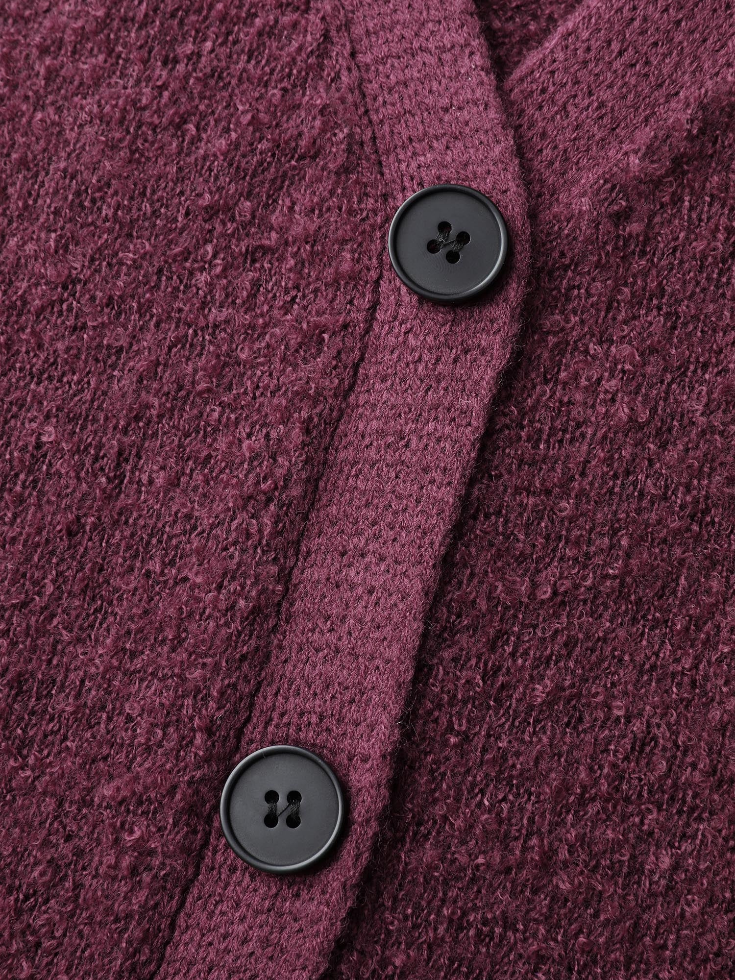 Textured Button Pockets Knit Cardigan - Image 5