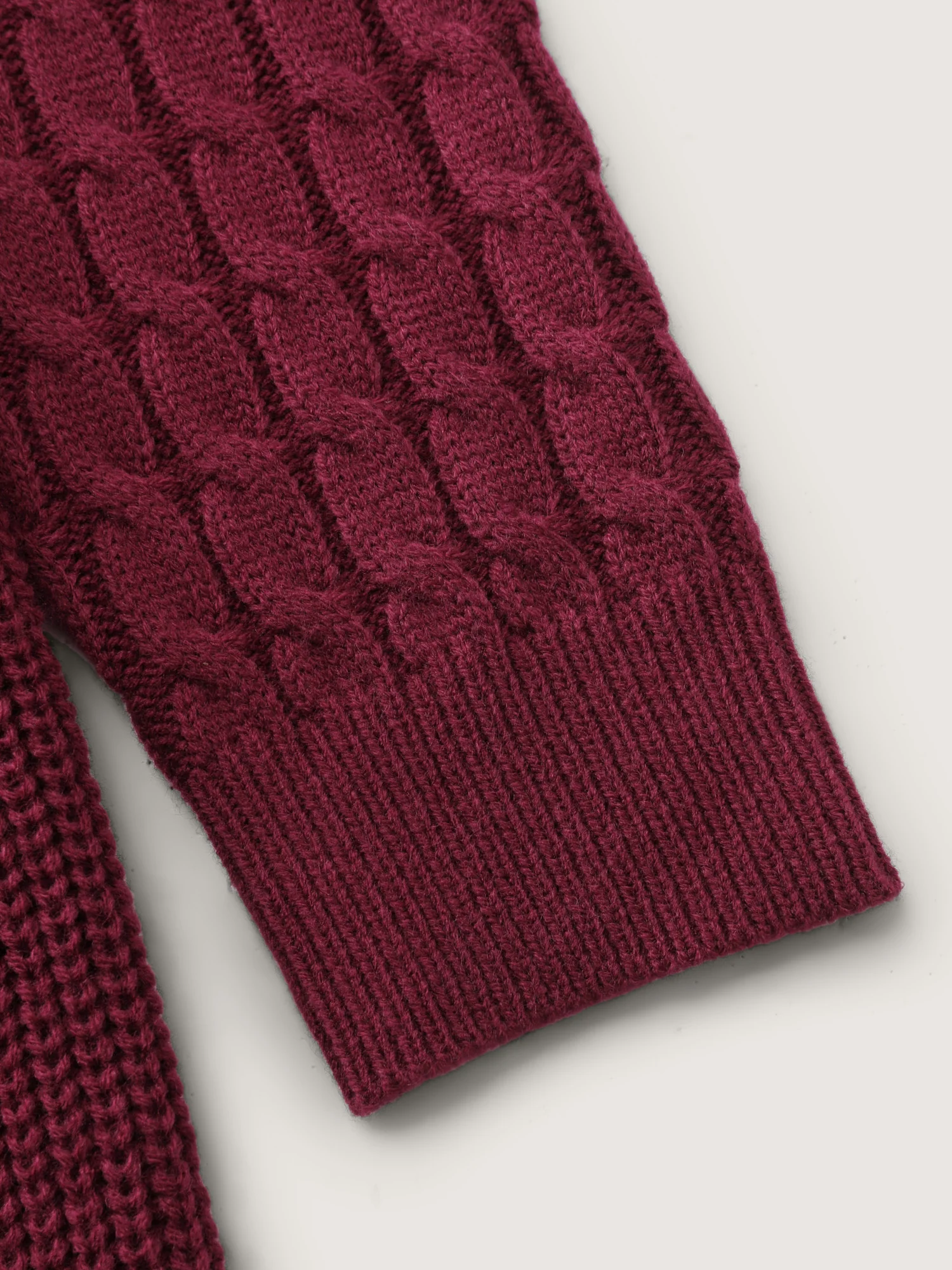 Textured Cinched-Waist A-Line Sweater Dress - Image 6