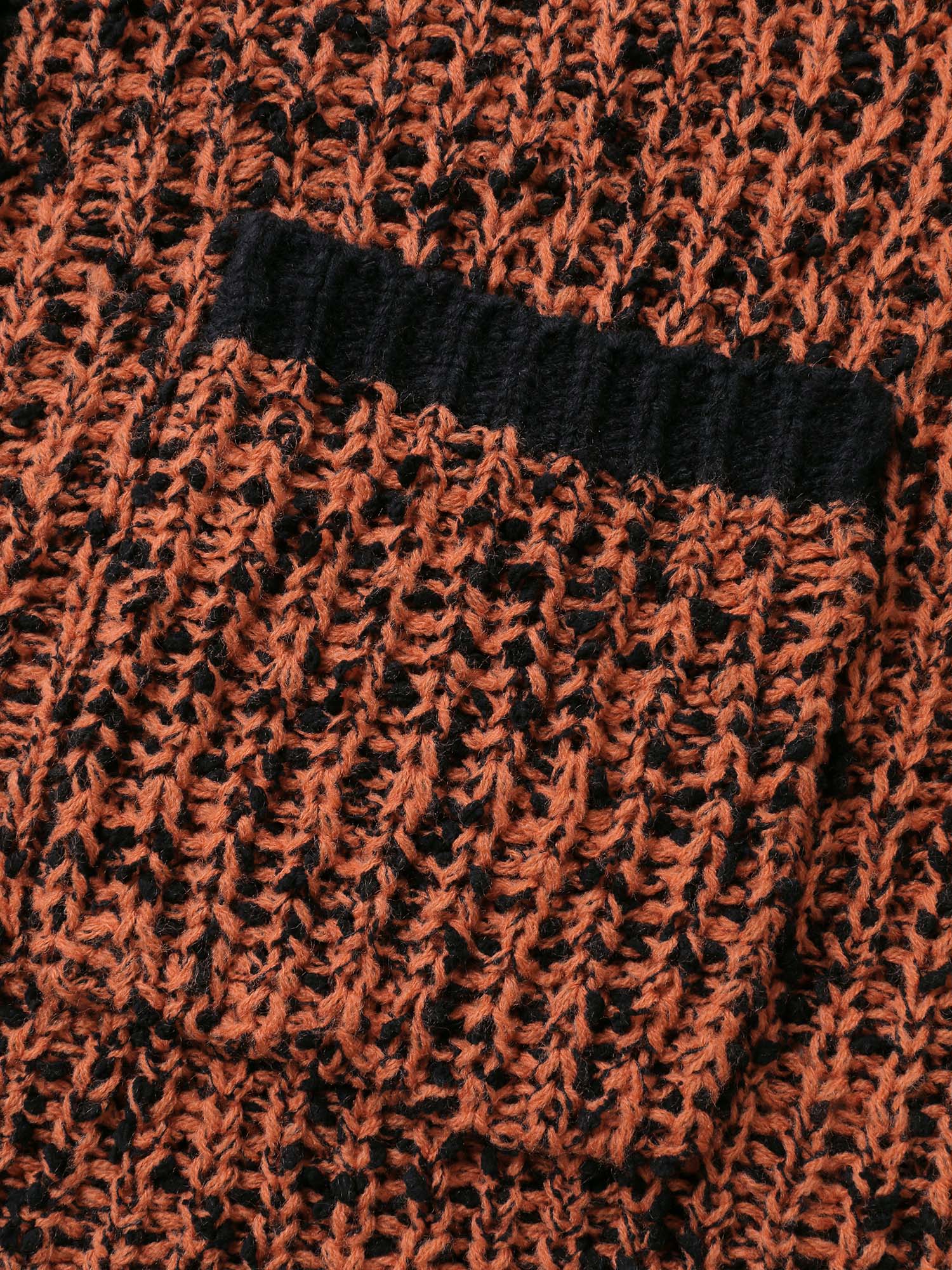 Textured Color Contrast Edges Pockets Cardigan - Image 7