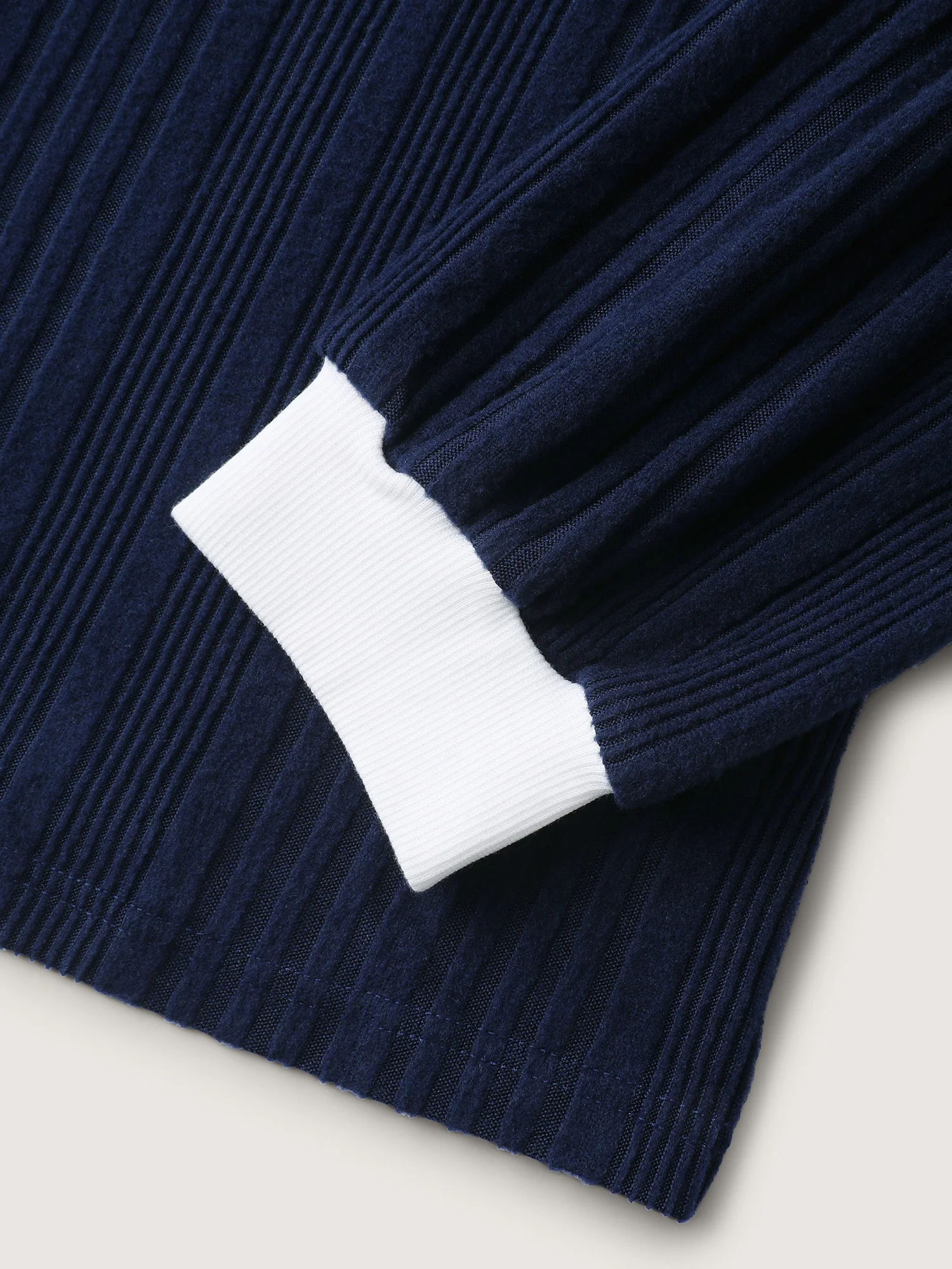 Textured Color Contrast Longline Sweatshirt - Image 5