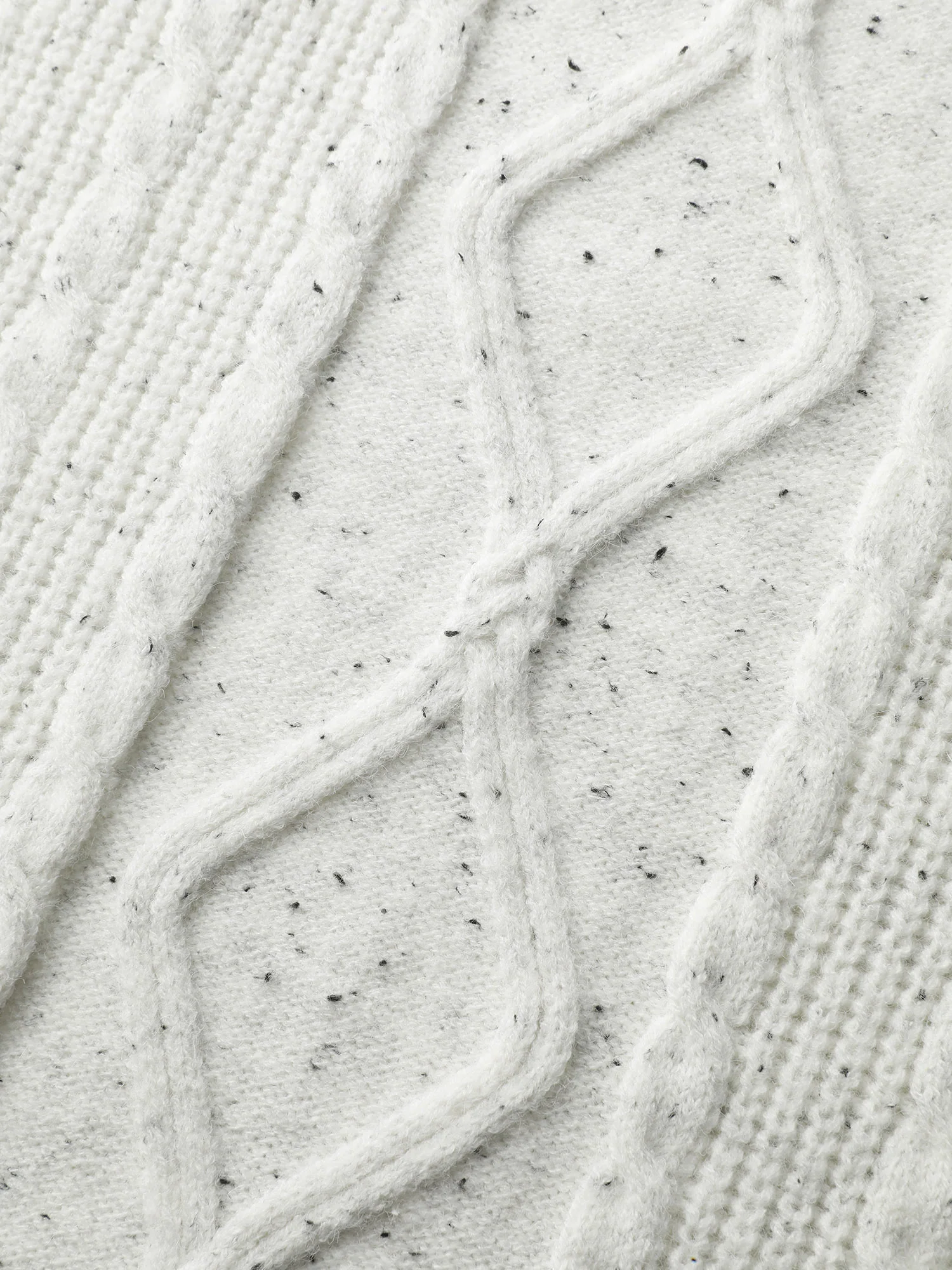 Textured Color Contrast Sleeve Pullover - Image 5