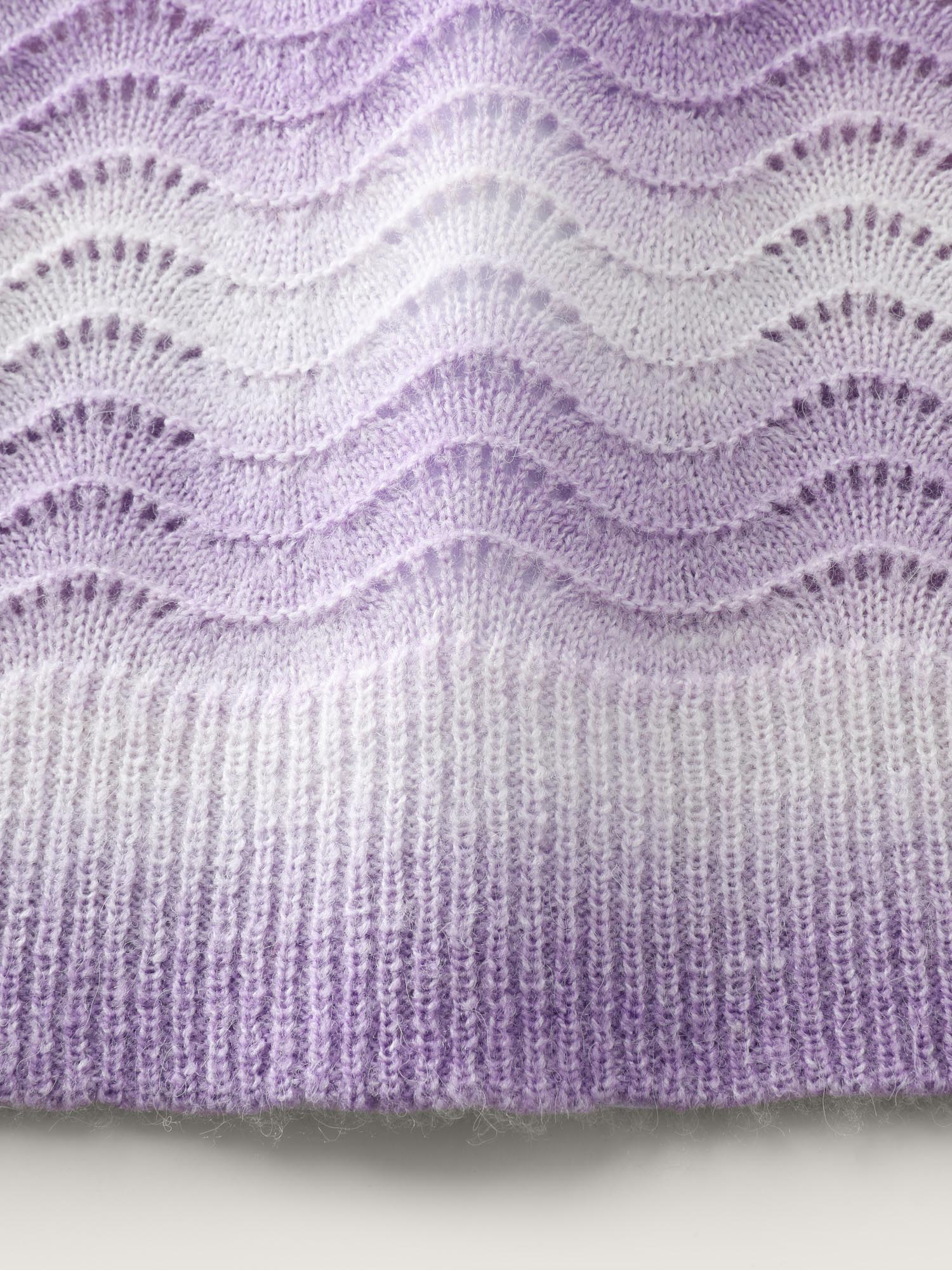 Textured Color Gradient Drop Shoulder Pullover - Image 6