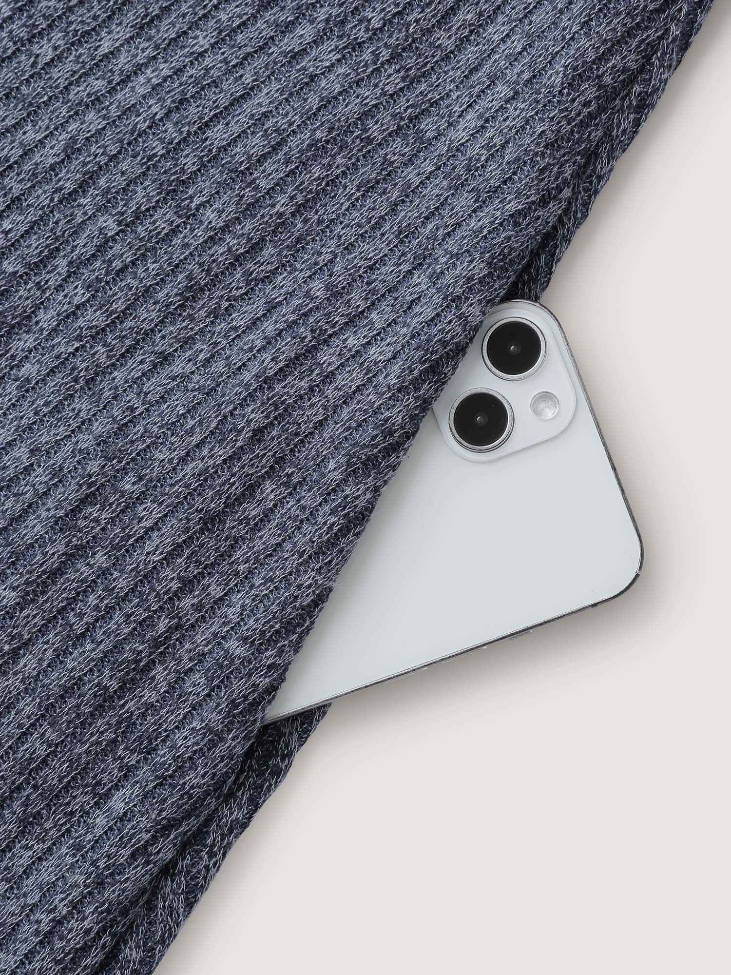 Textured Contrast Edge Hooded Jacket - Image 7