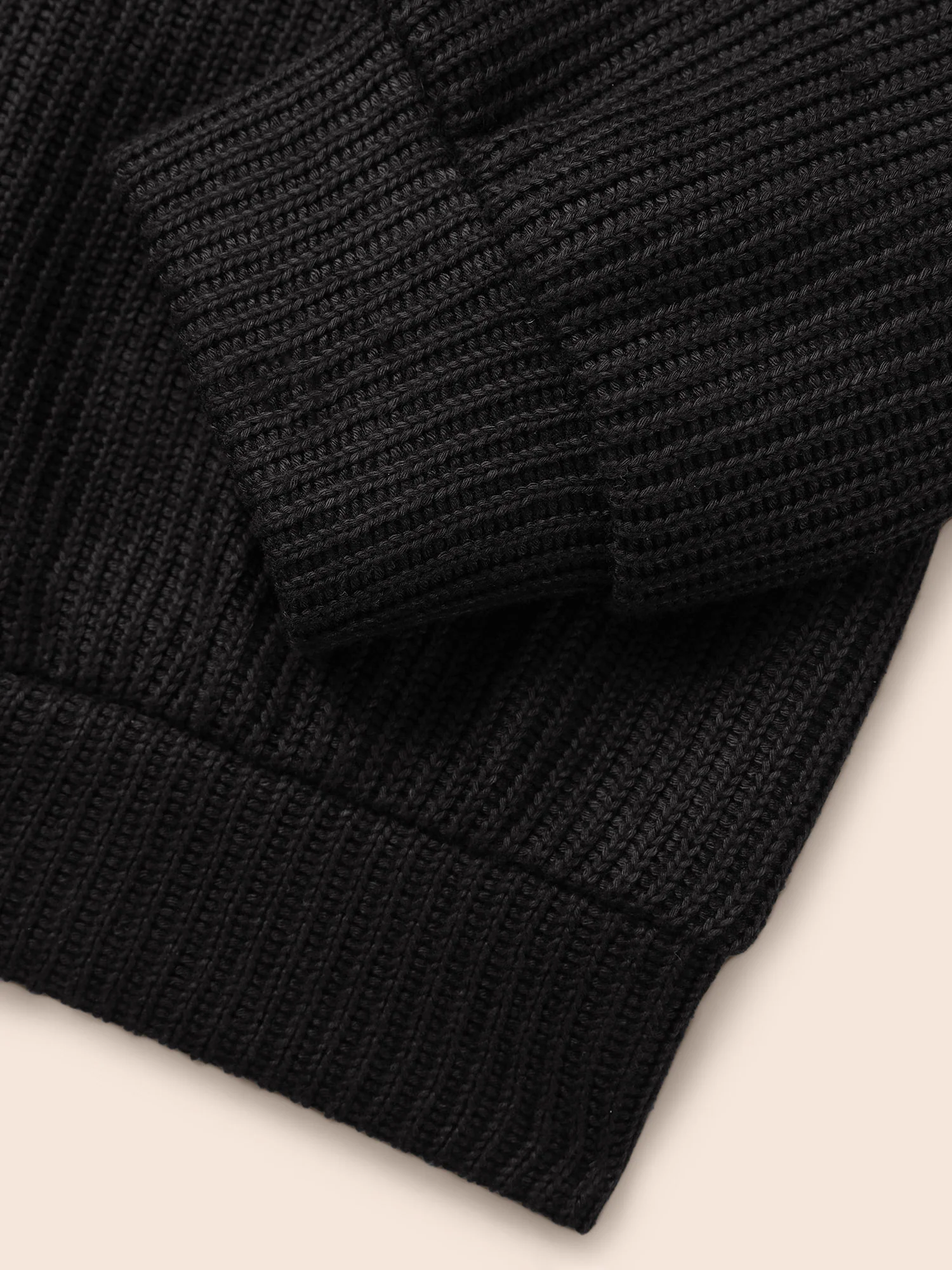 Textured Contrast Tie Knot Sweatshirt - Image 6