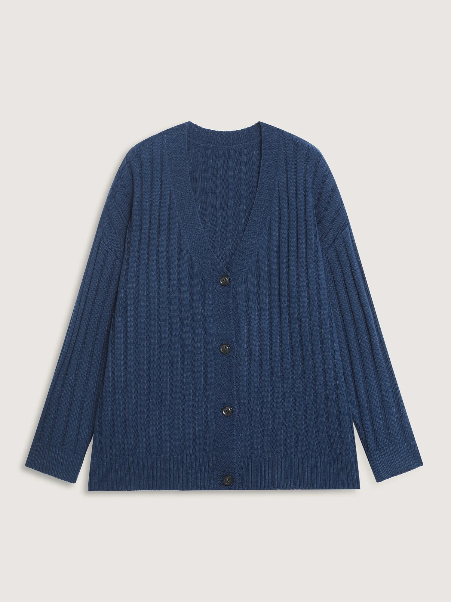 Textured Cozy Button Knit Cardigan - Image 8