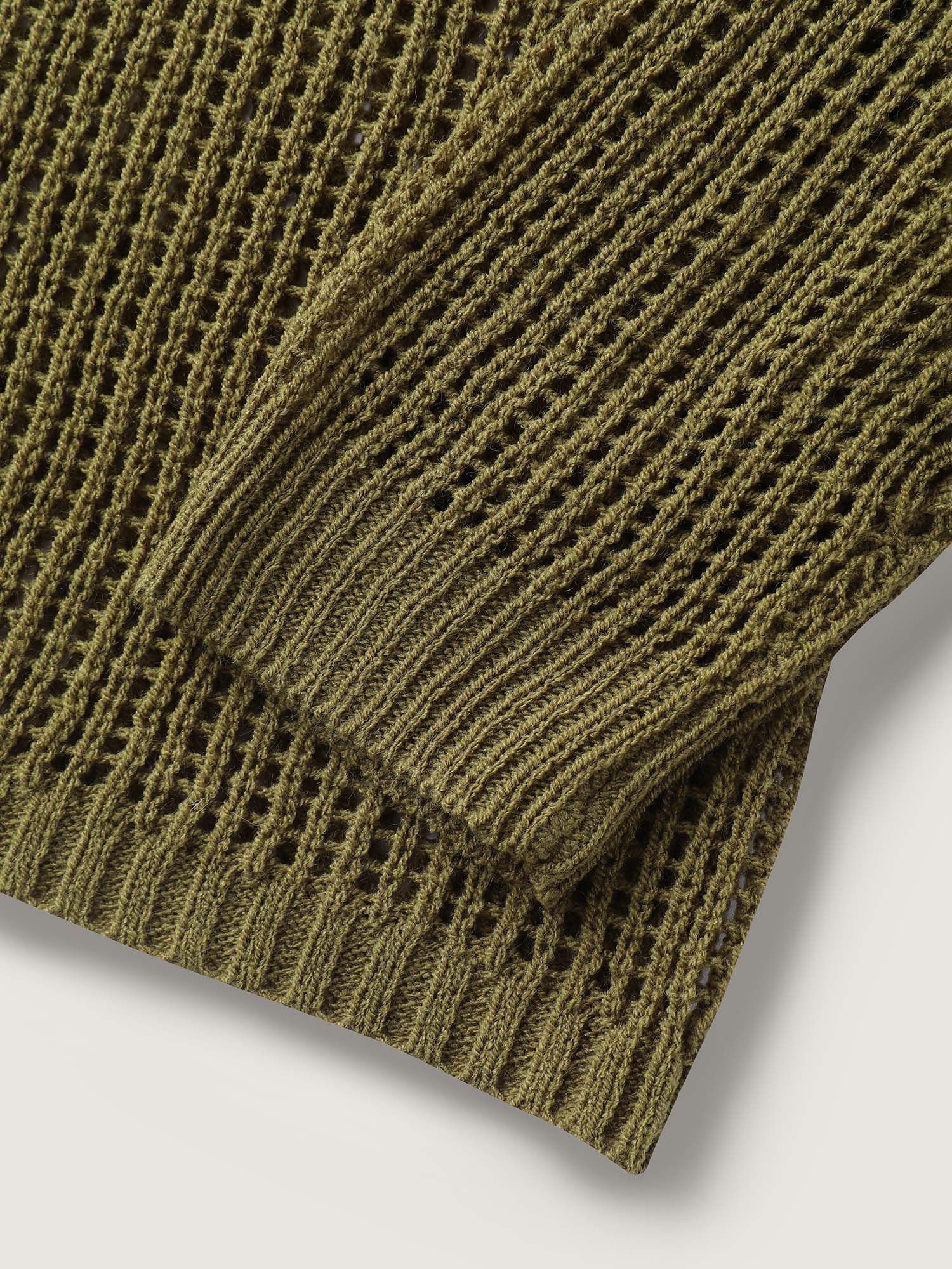 Textured Cut-Out Button Detail Cardigan - Image 6