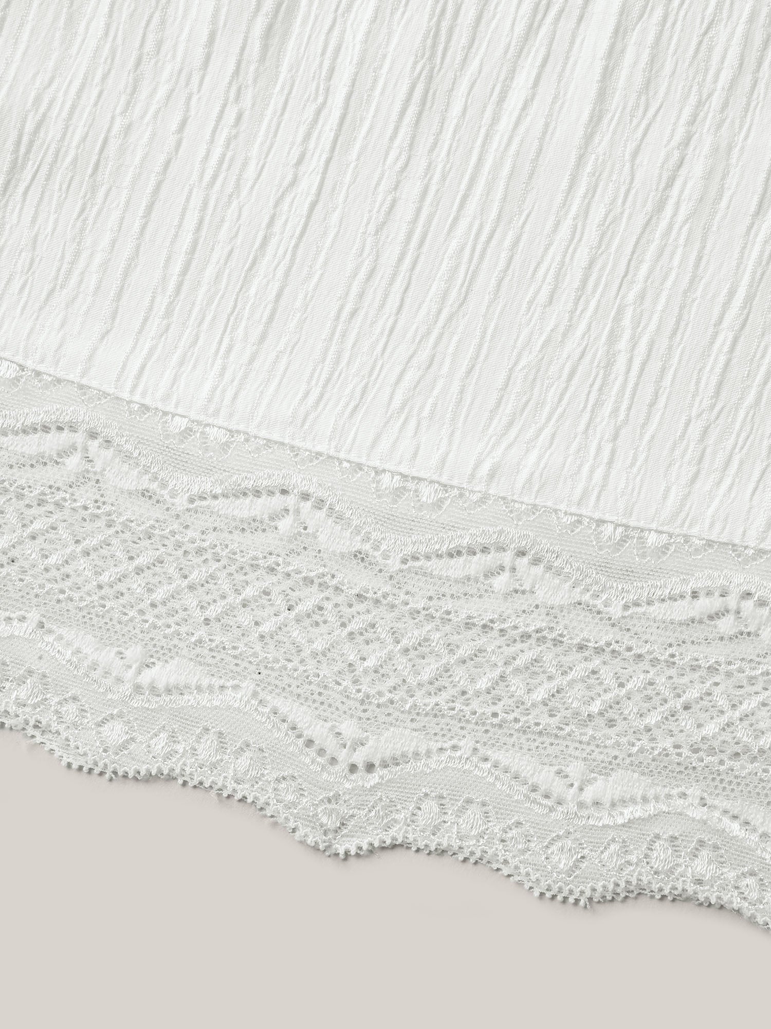 Textured Cut-Out Lace Tied Midi Dress - Image 6