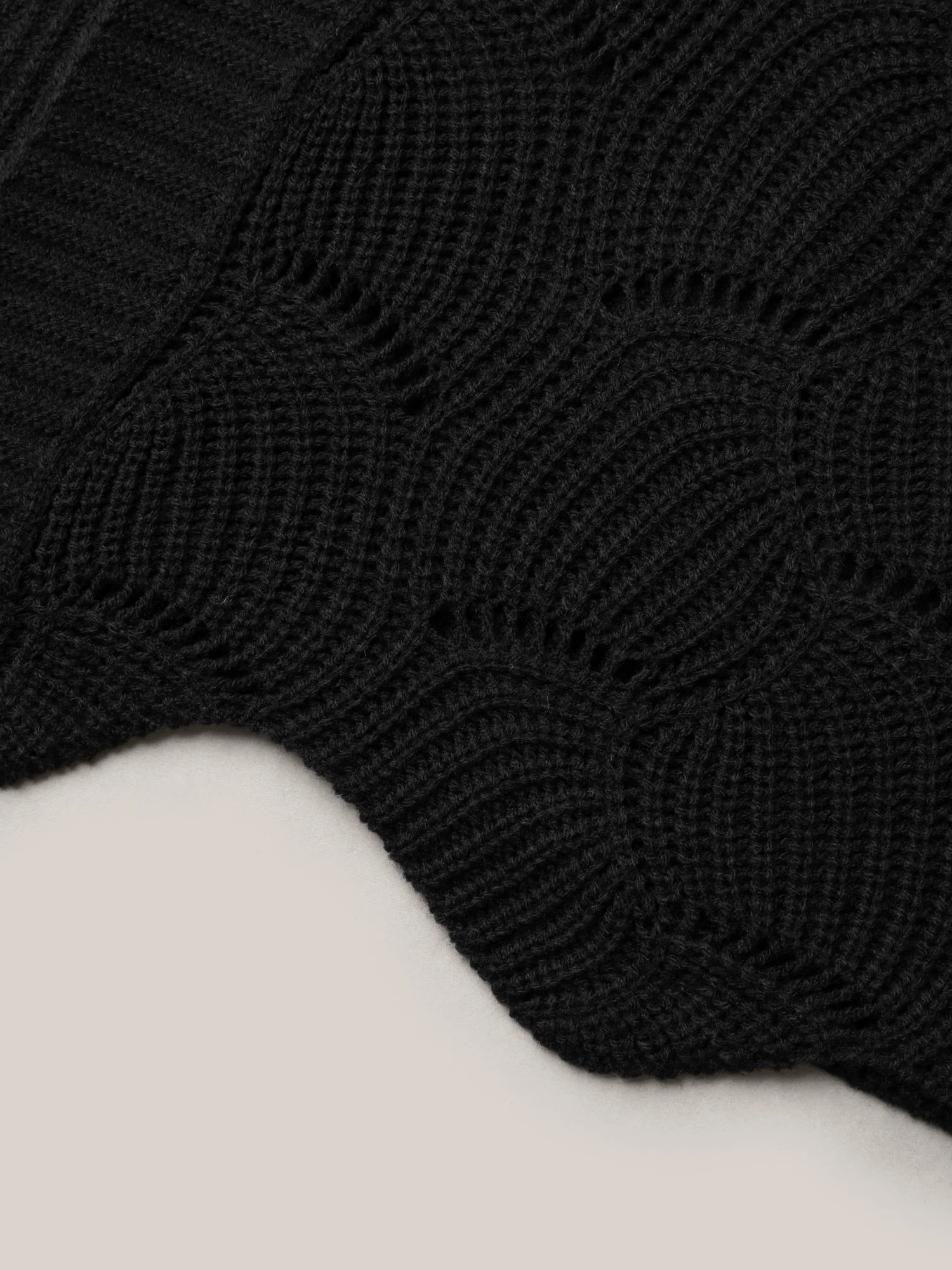 Textured Cut-Out Open-Front Cardigan - Image 7