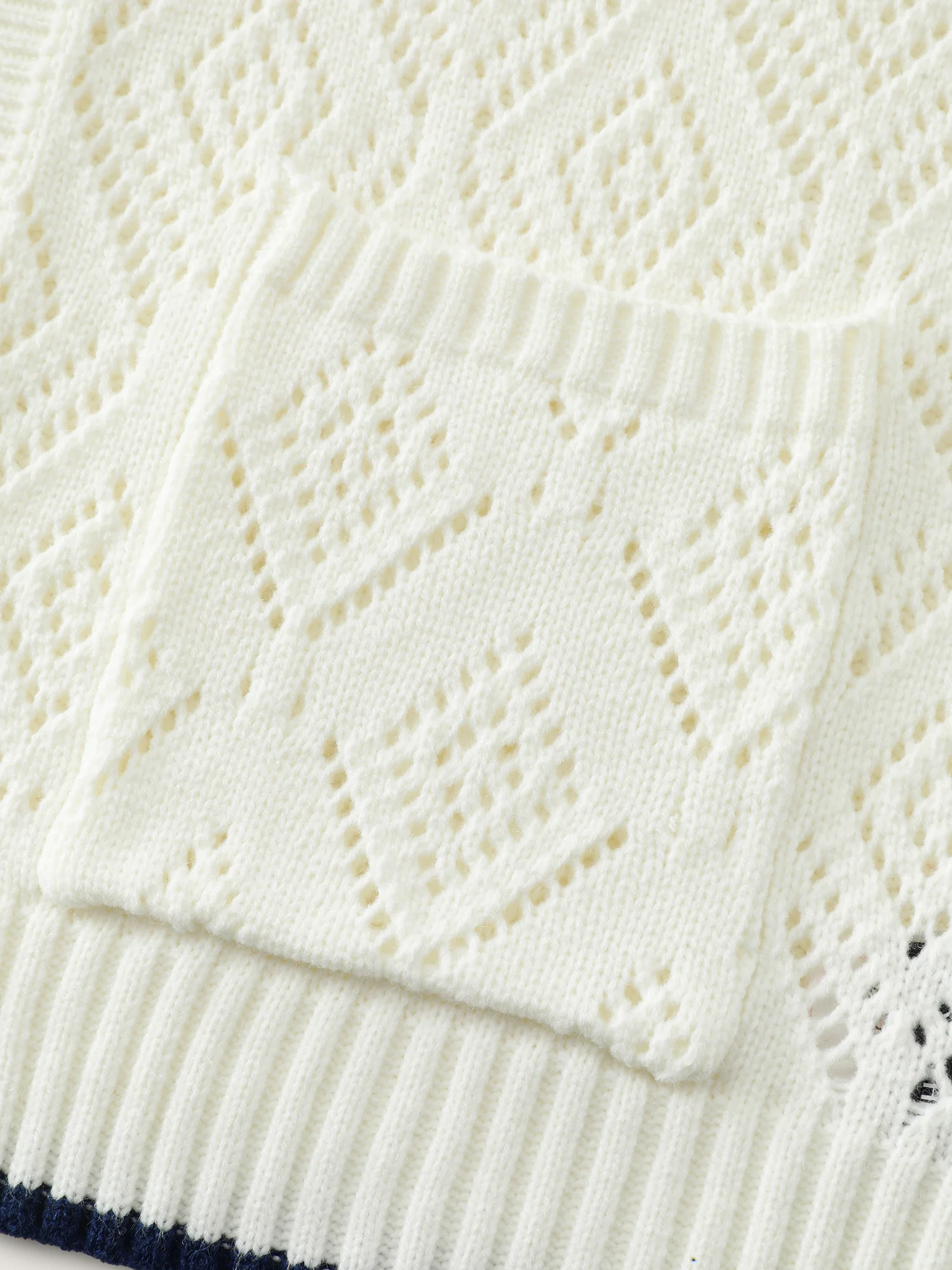 Textured Cut-Out Tie-Front Knit Cardigan - Image 6