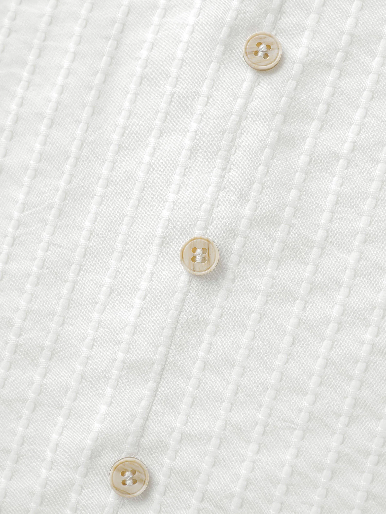 Textured Doll-Collar Button Detail Blouse - Image 6