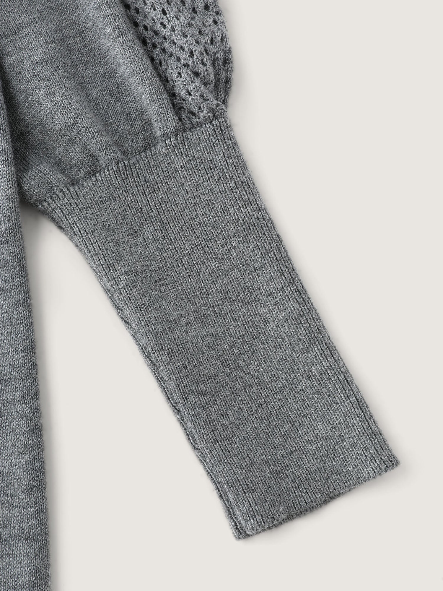 Textured Drop Shoulder Boat Neck Pullover - Image 7