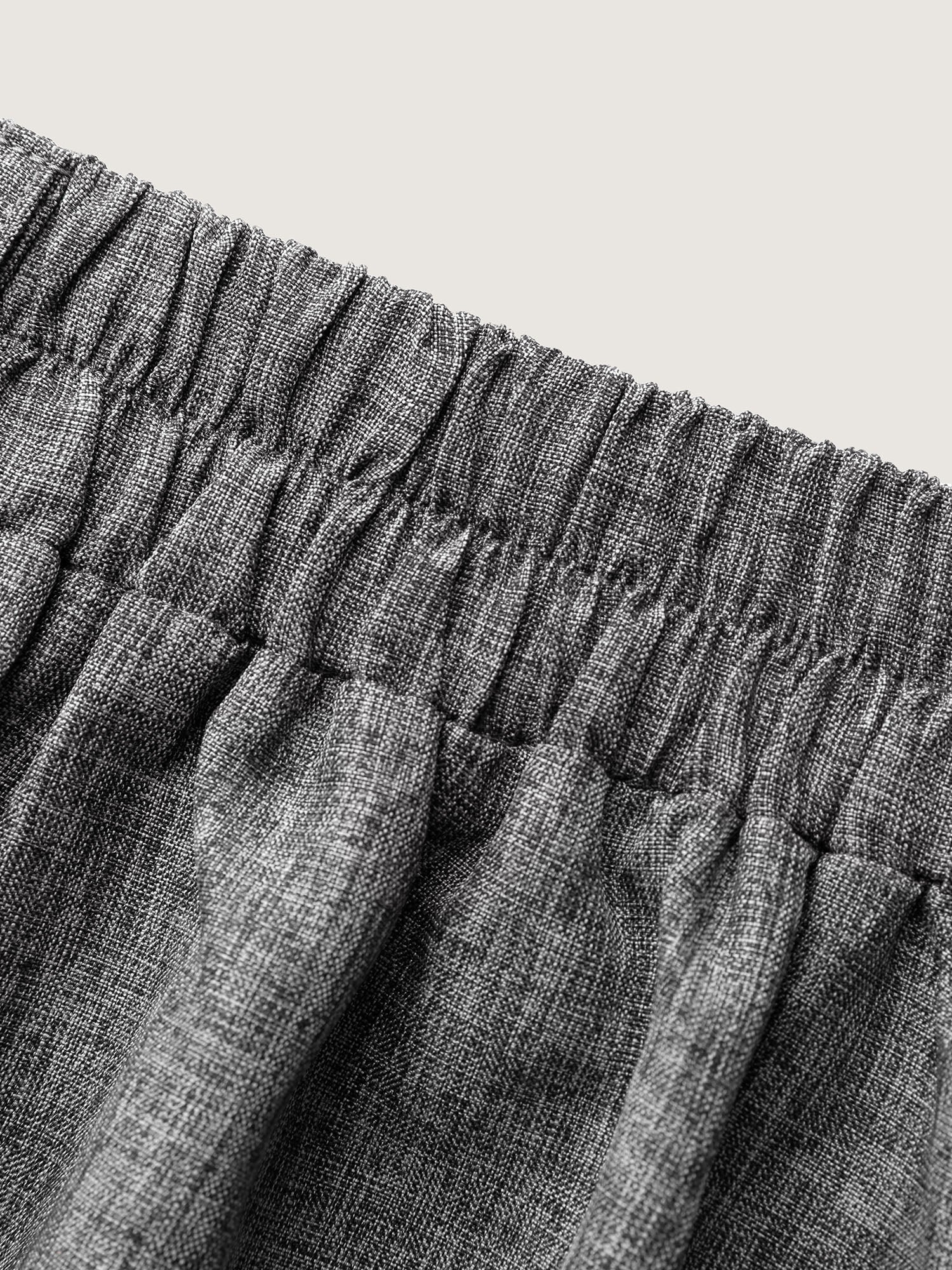 Textured Flared Solid Maxi Skirt - Image 8