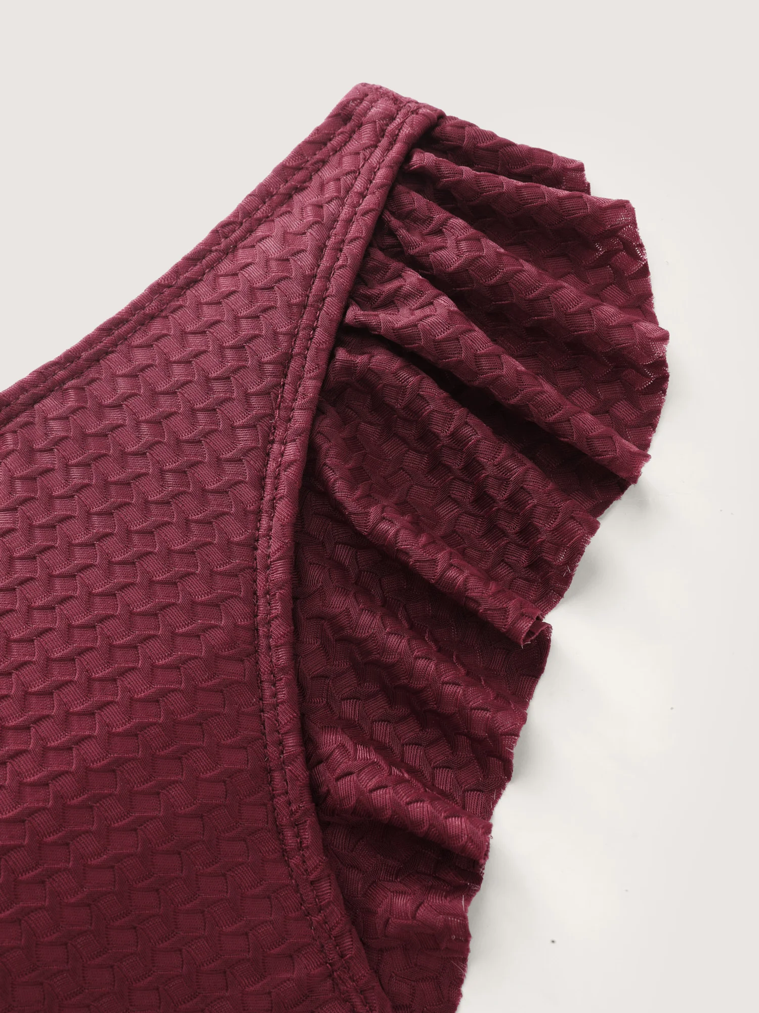 Textured Flutter Sleeve Surplice Swim Top - Image 4