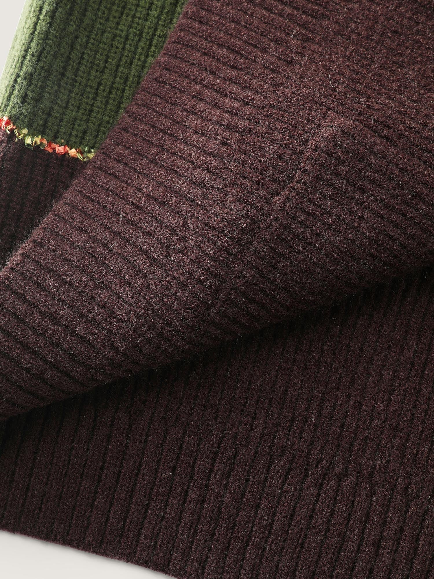 Textured Front-Open Heather Knit Cardigan - Image 8