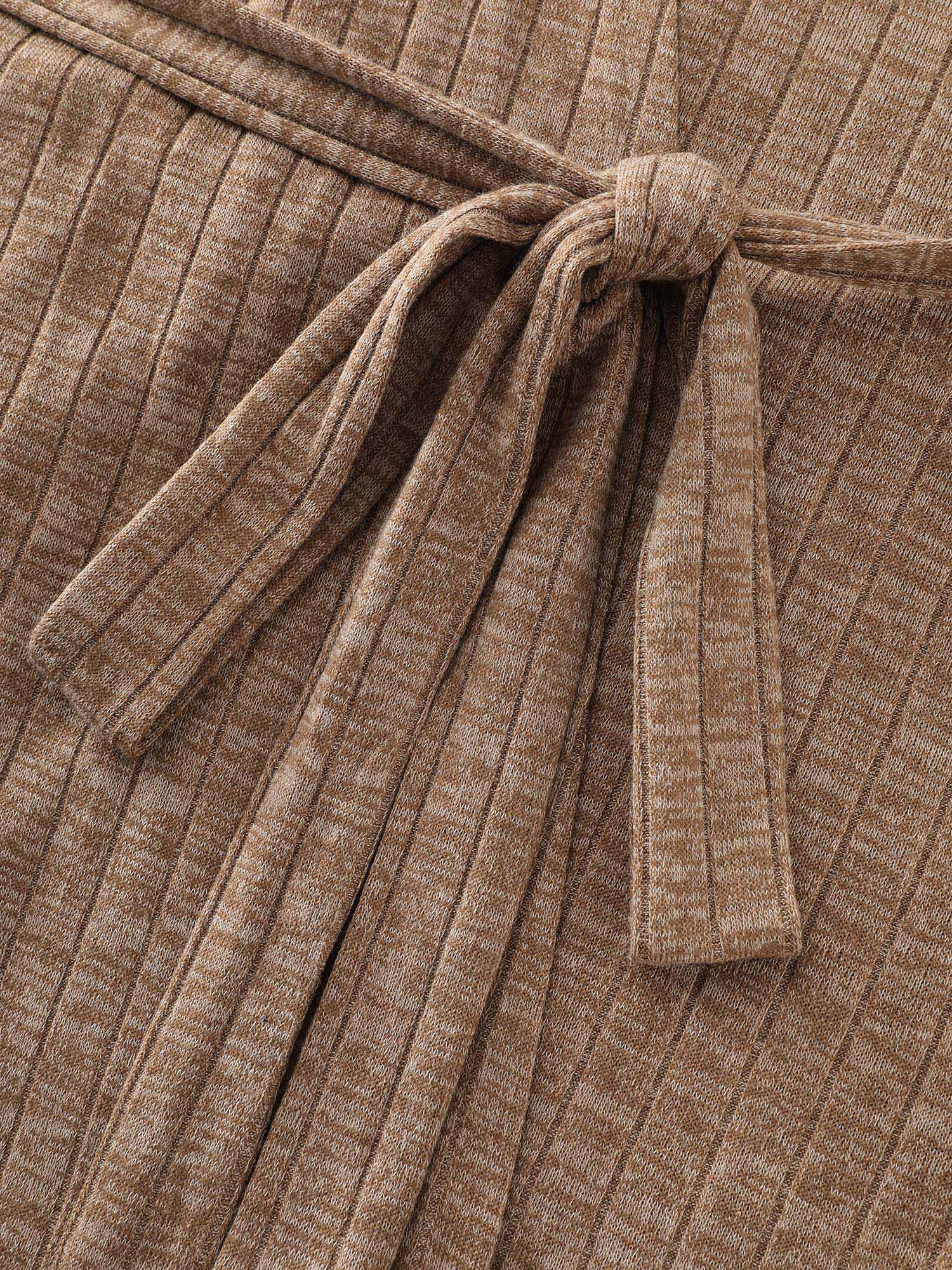 Textured Front-Tie Flowy Cover-Up - Image 6