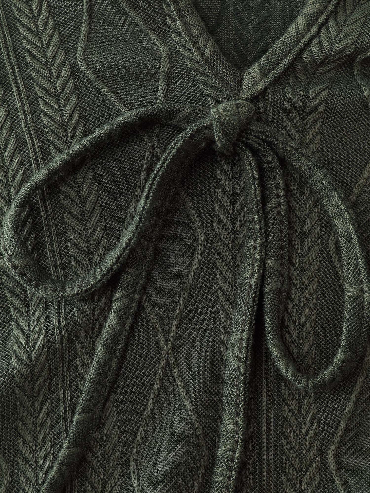 Textured Front-Tie Relaxed-Fit Lounge Set - Image 10