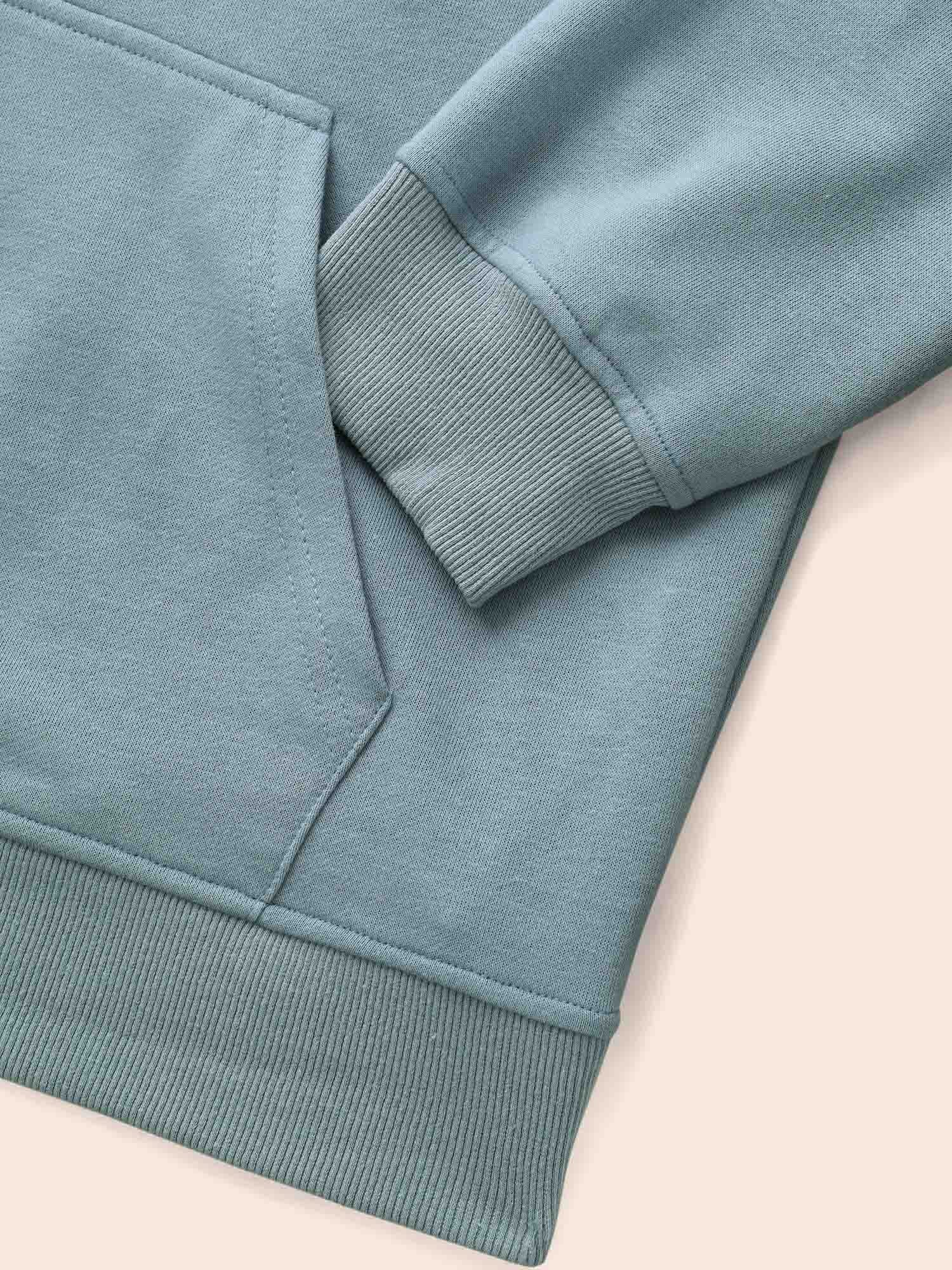Textured Half Zip Patchwork Sweatshirt - Image 6