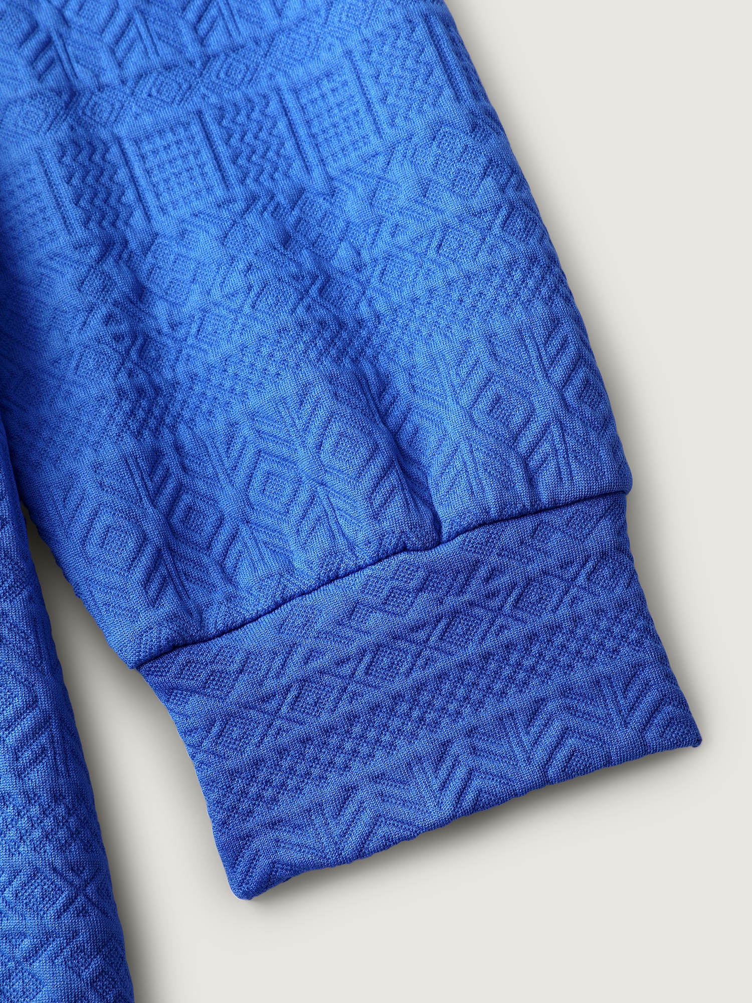 Textured Half-Zipper Stretchy Sweatshirt - Image 7