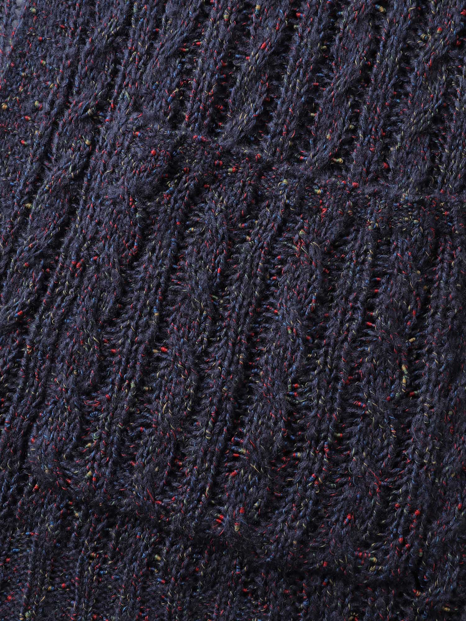 Textured Heather Pockets Open-Front Cardigan - Image 5