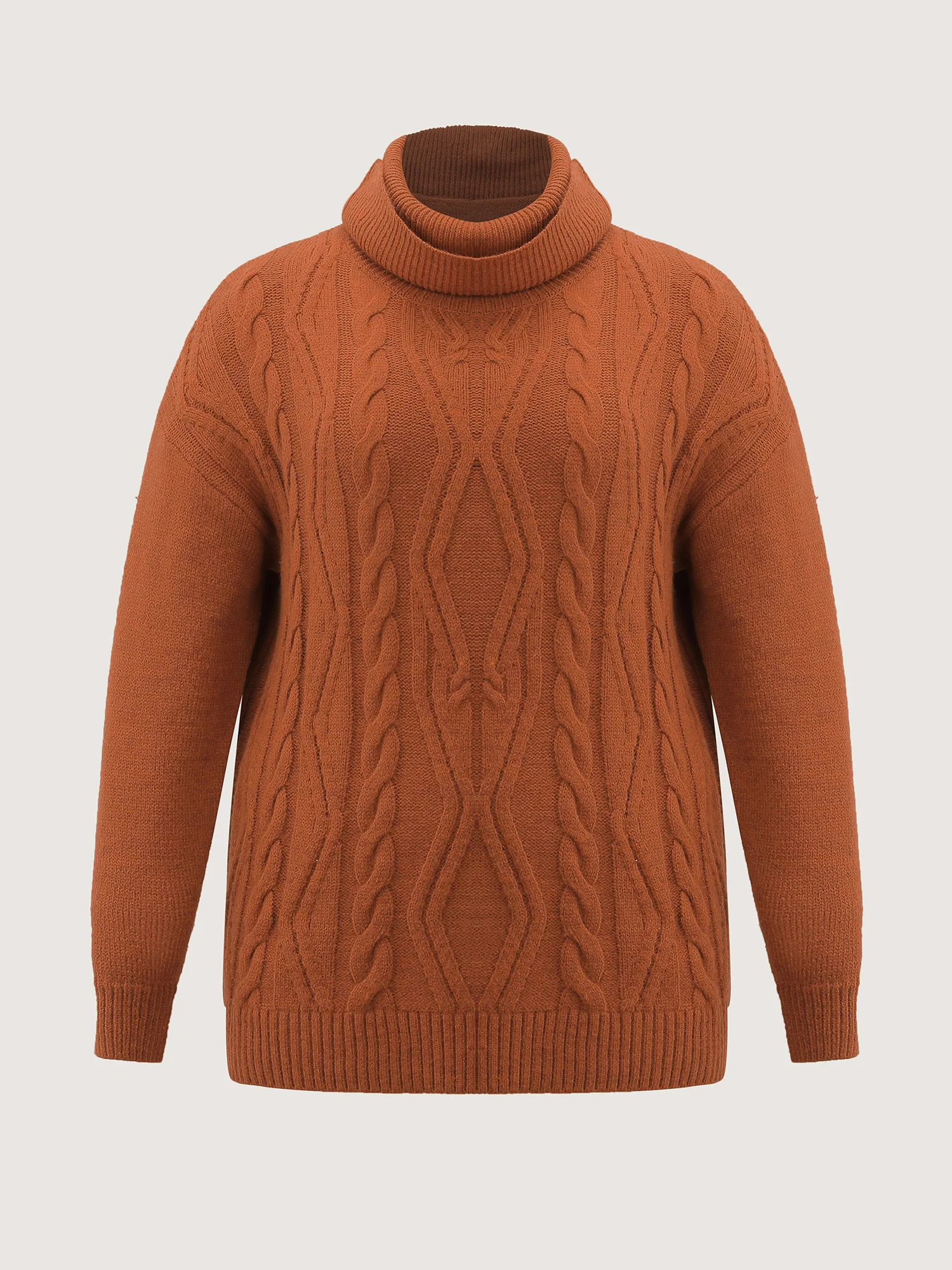 Textured Heather Turtleneck Pullover - Image 5