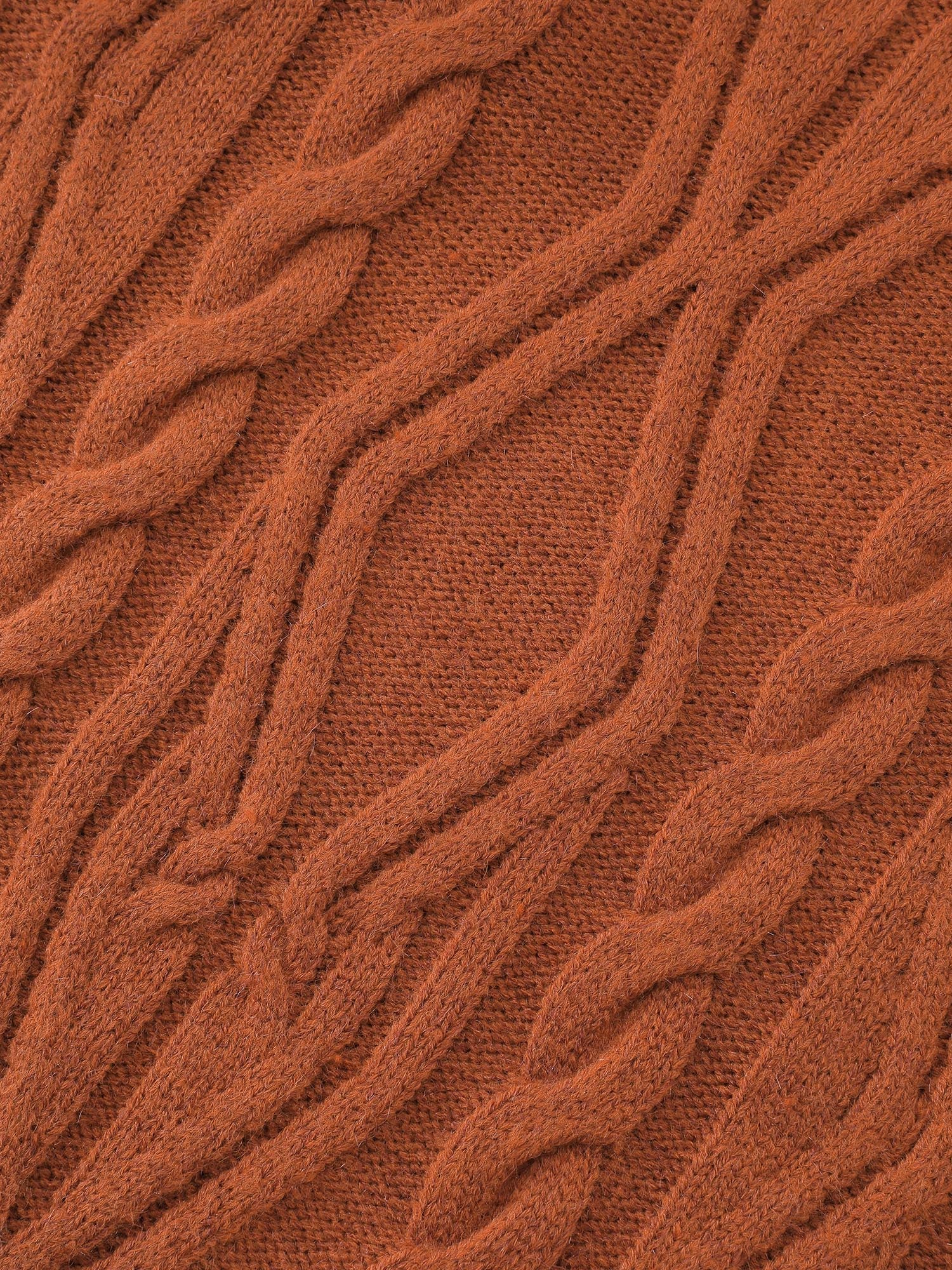 Textured Heather Turtleneck Pullover - Image 6