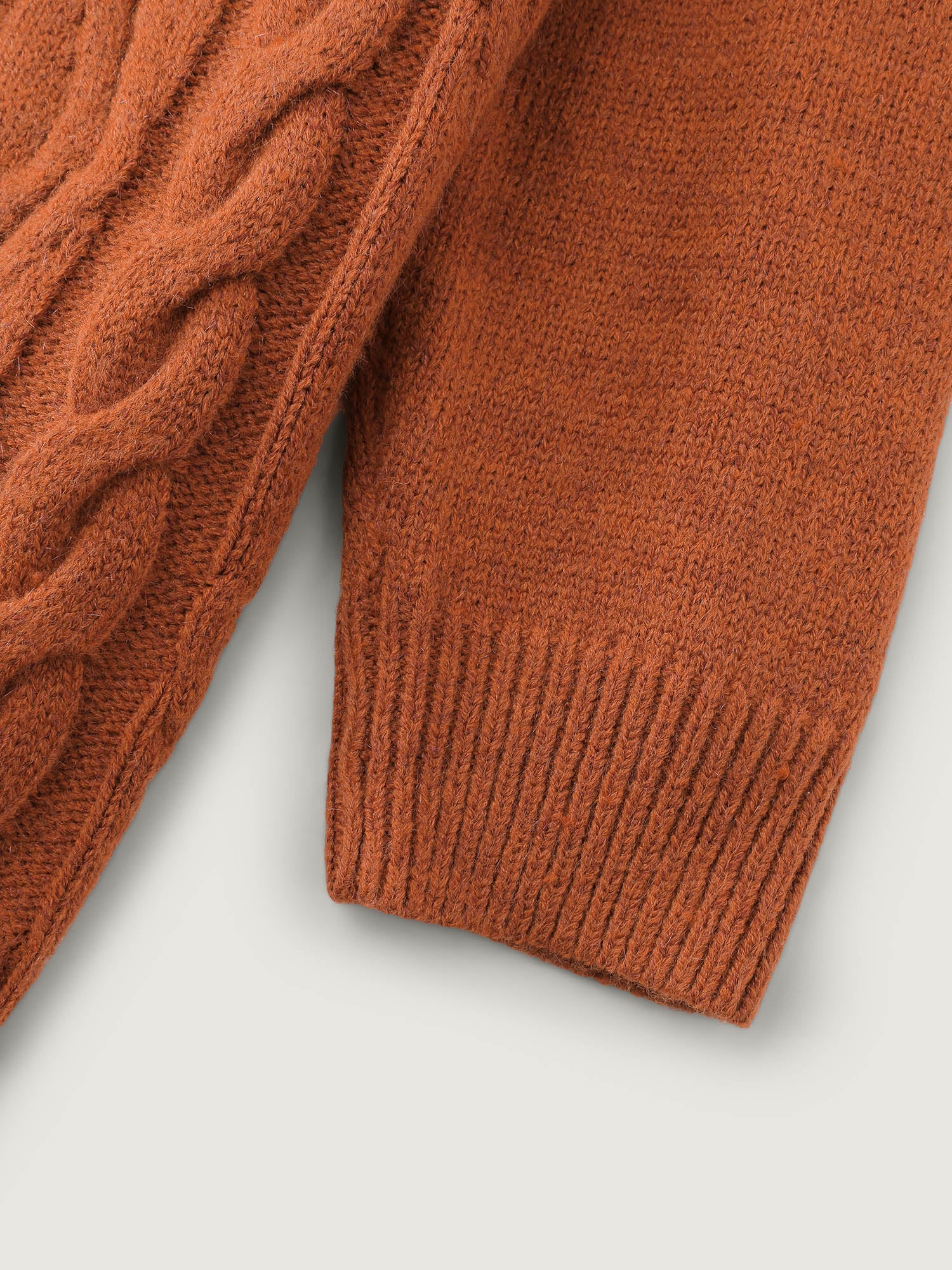 Textured Heather Turtleneck Pullover - Image 7