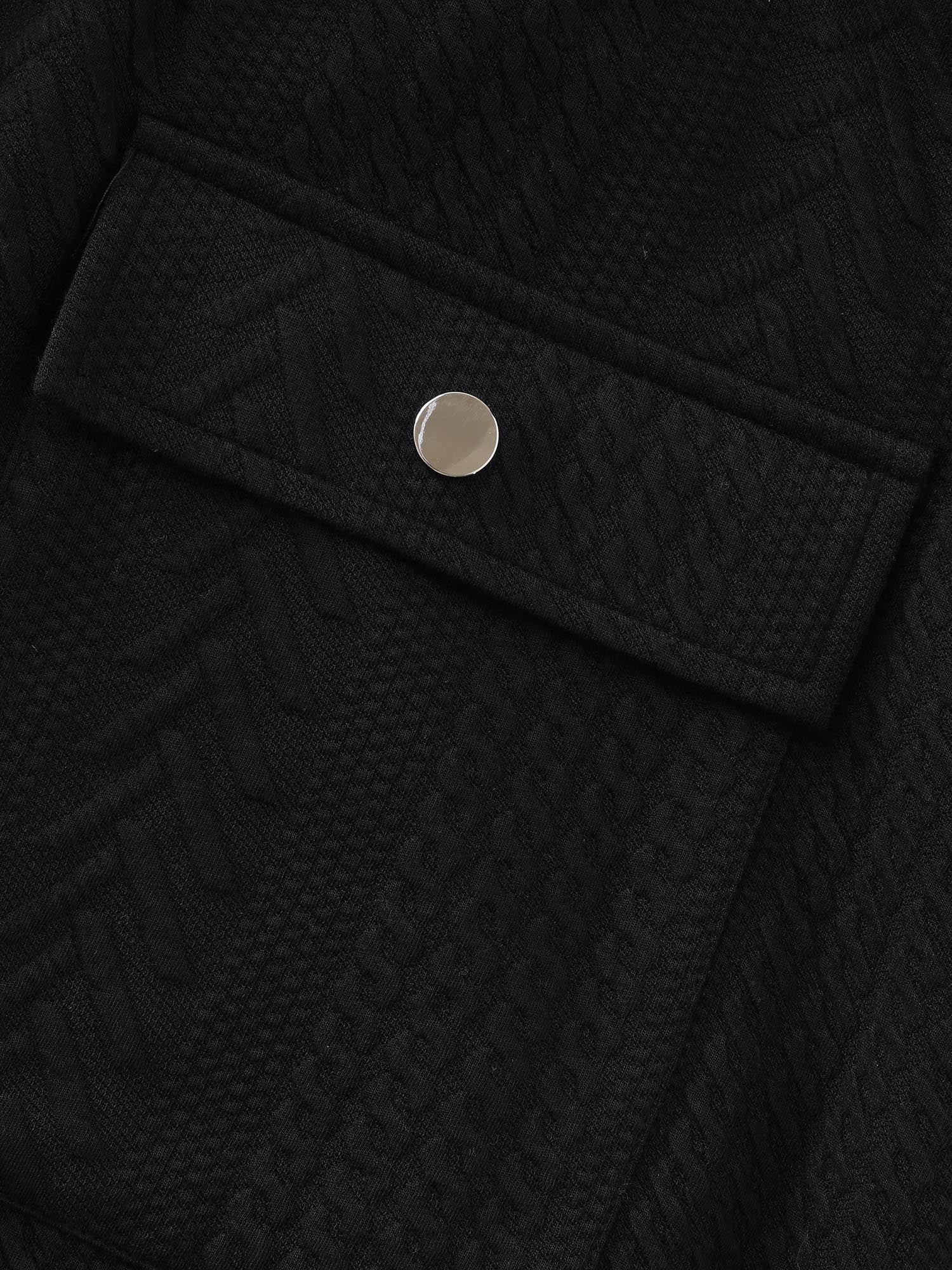 Textured Hooded Drawstring Waist Vest - Image 6