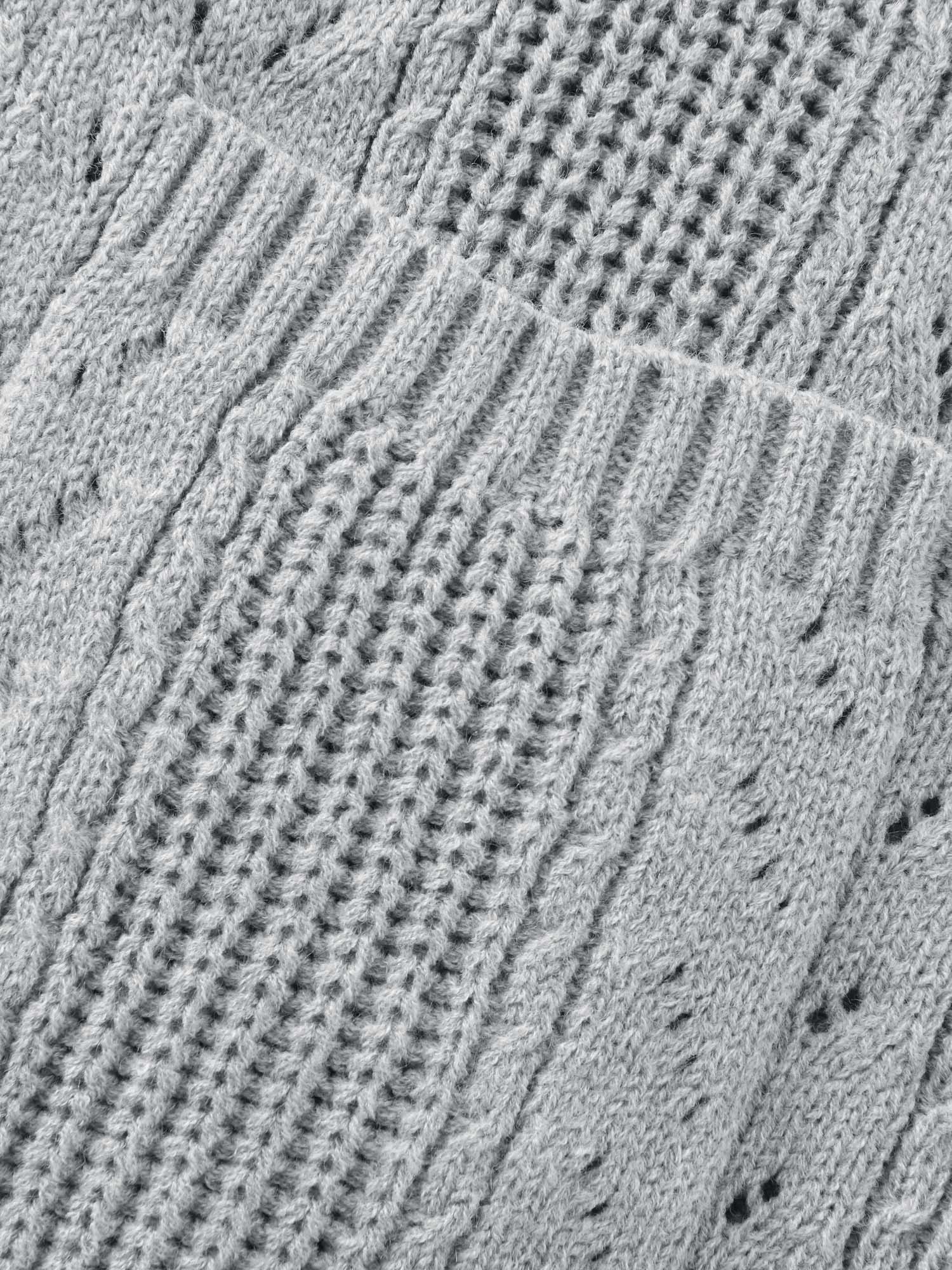 Textured Hooded Pockets Knit Cardigan - Image 6