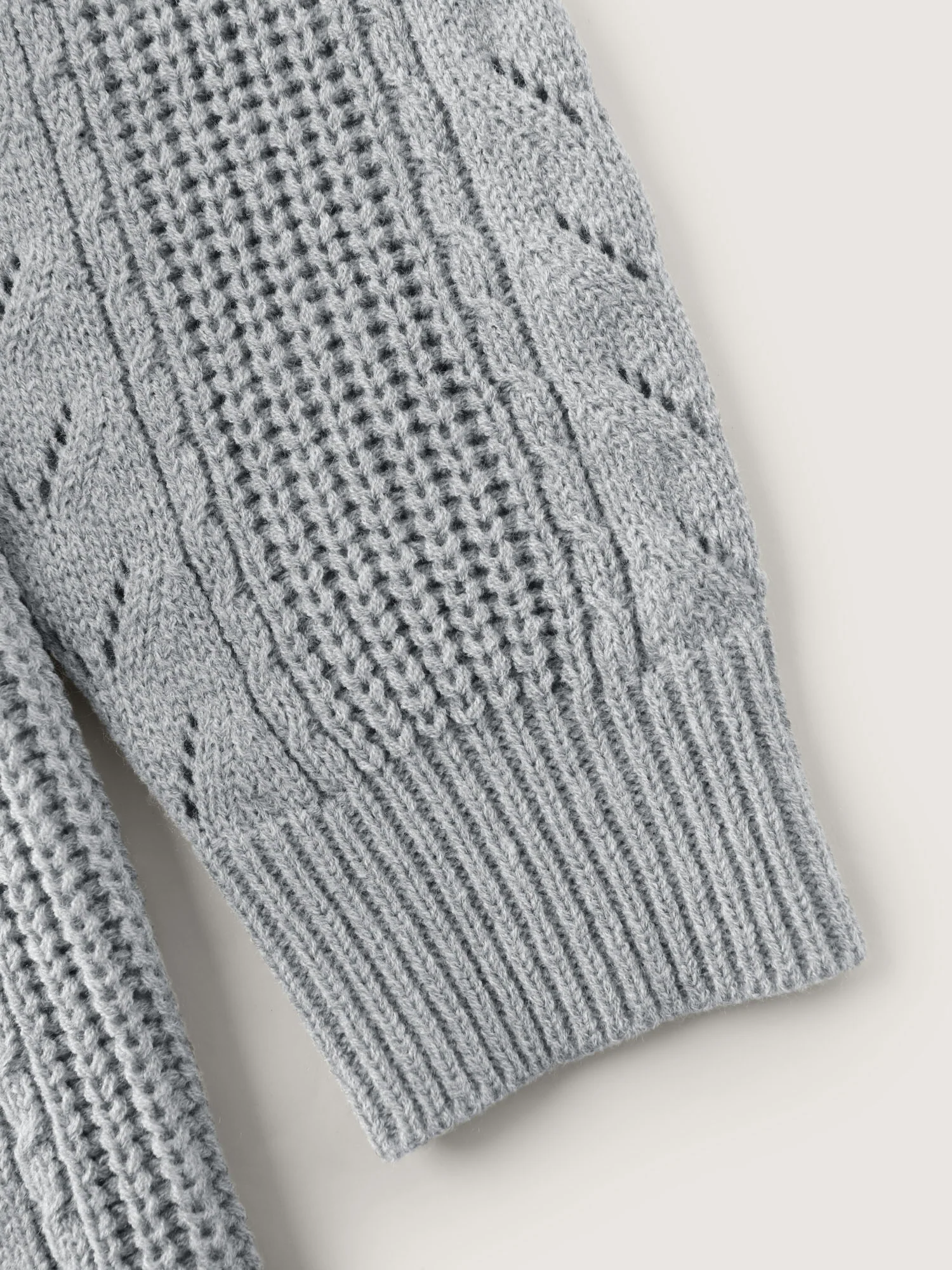 Textured Hooded Pockets Knit Cardigan - Image 7