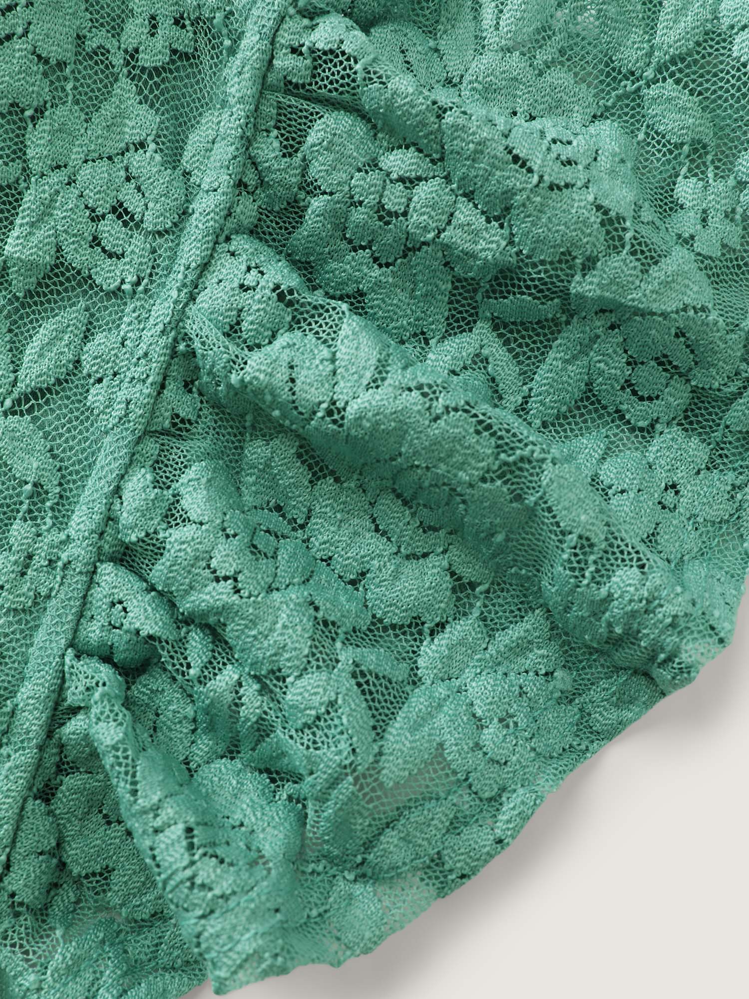 Textured Lace Ruffled Sleeve Nightgown - Image 6