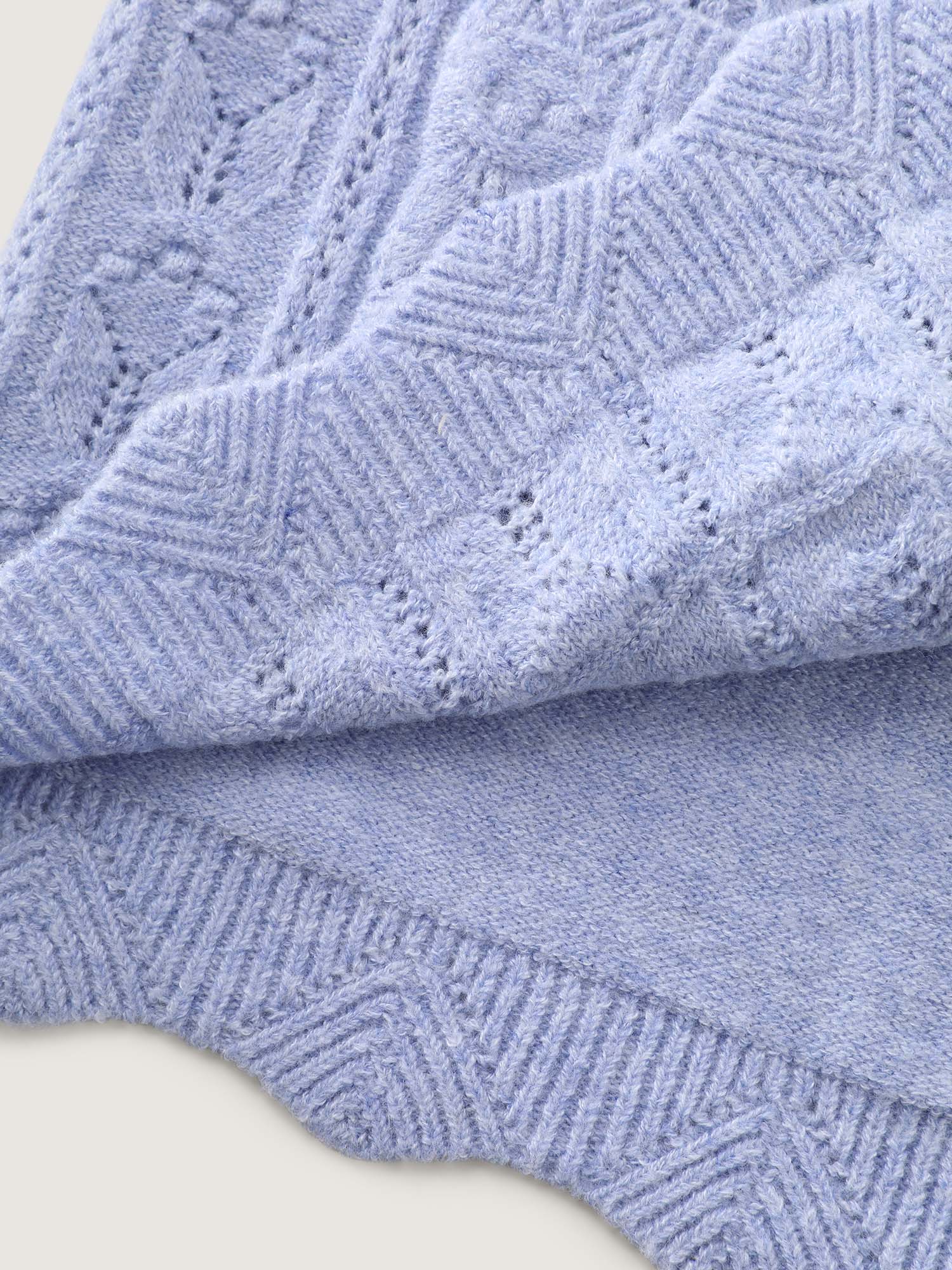 Textured Lantern Sleeve Button Knit Cardigan - Image 9
