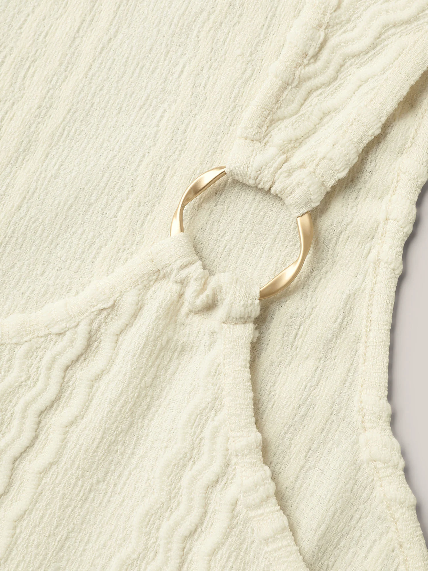 Textured Metal Ring Sheer Tank Top - Image 5