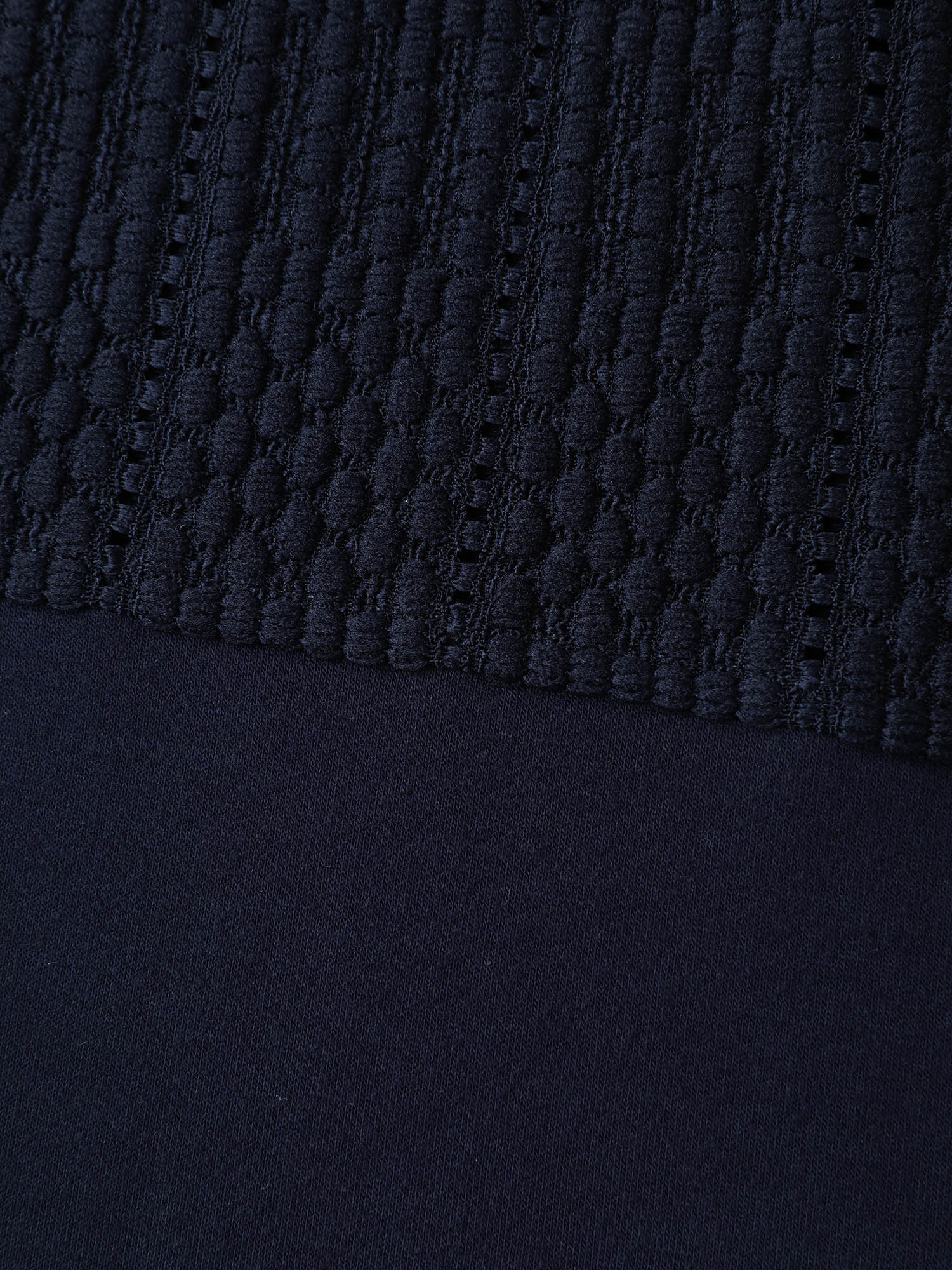 Textured Neckline Dual Toned Sweatshirt - Image 5