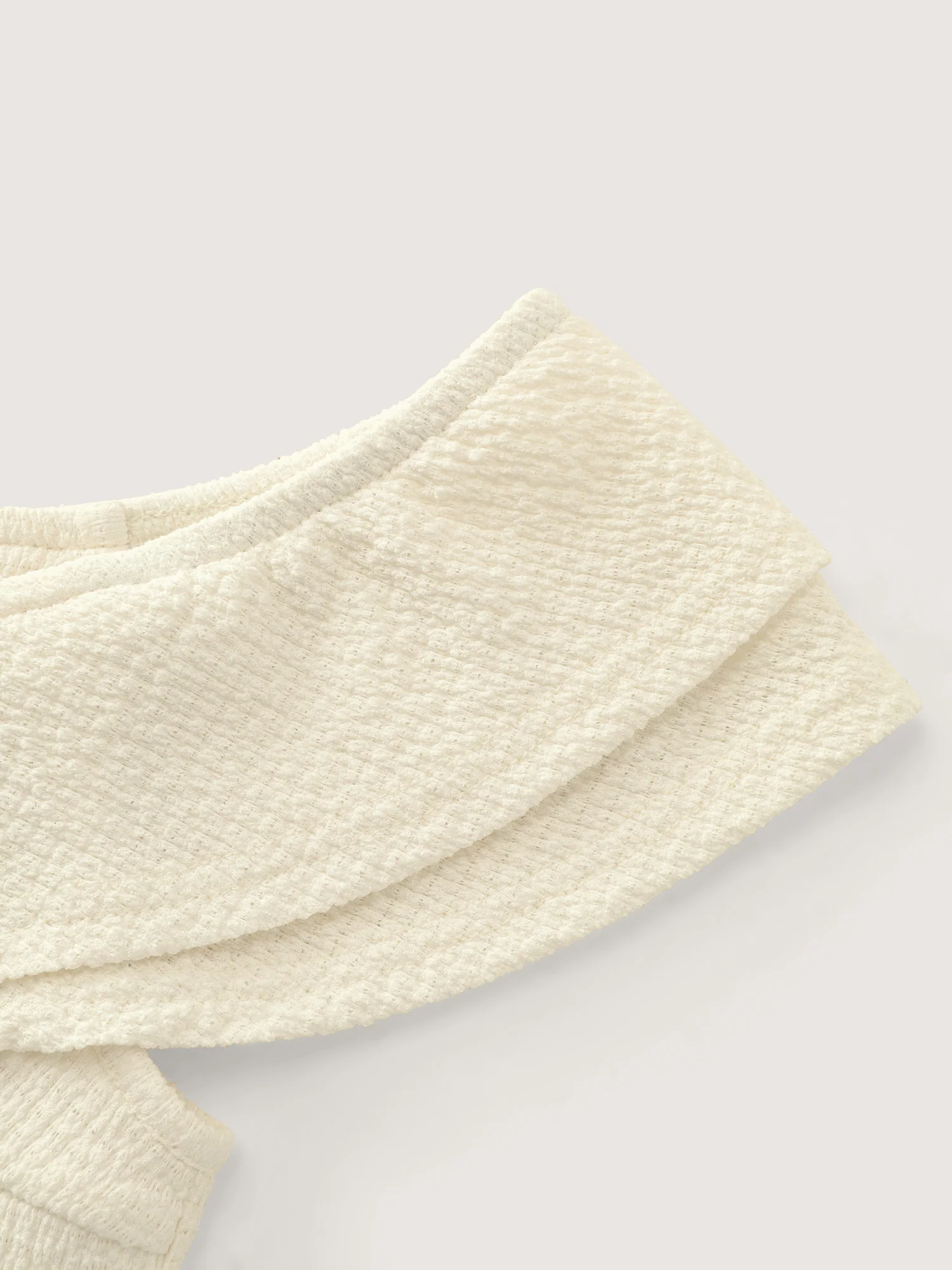 Textured Off-Shoulder Cinched-Waist Knit Top - Image 5
