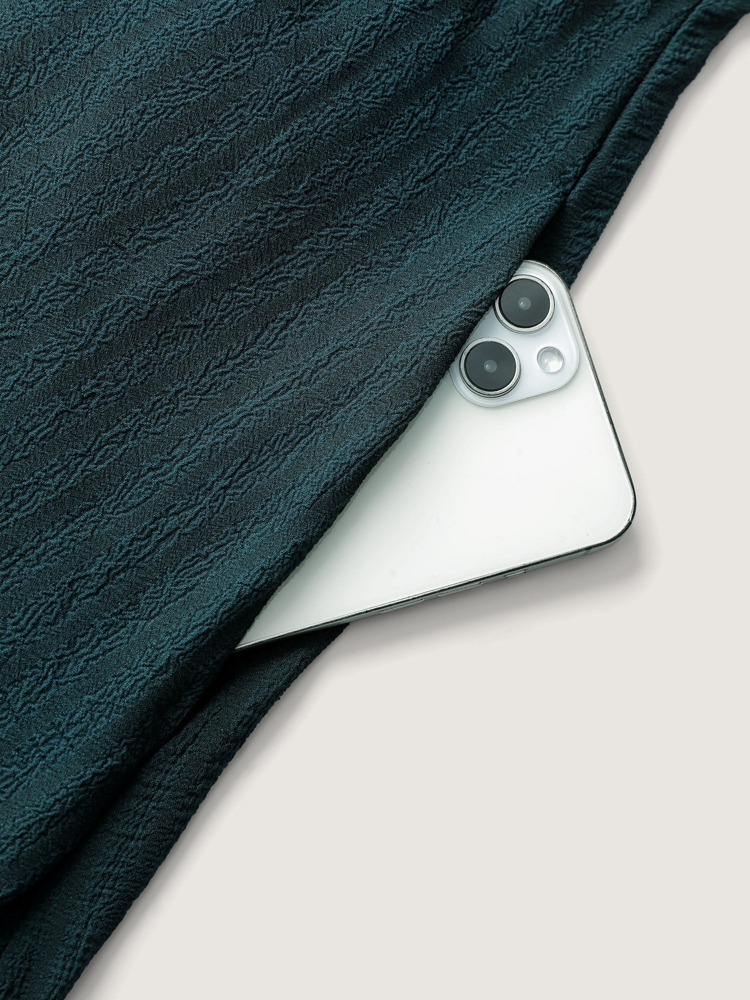 Textured Pockets Button Detail Tiered Maxi Dress - Image 6