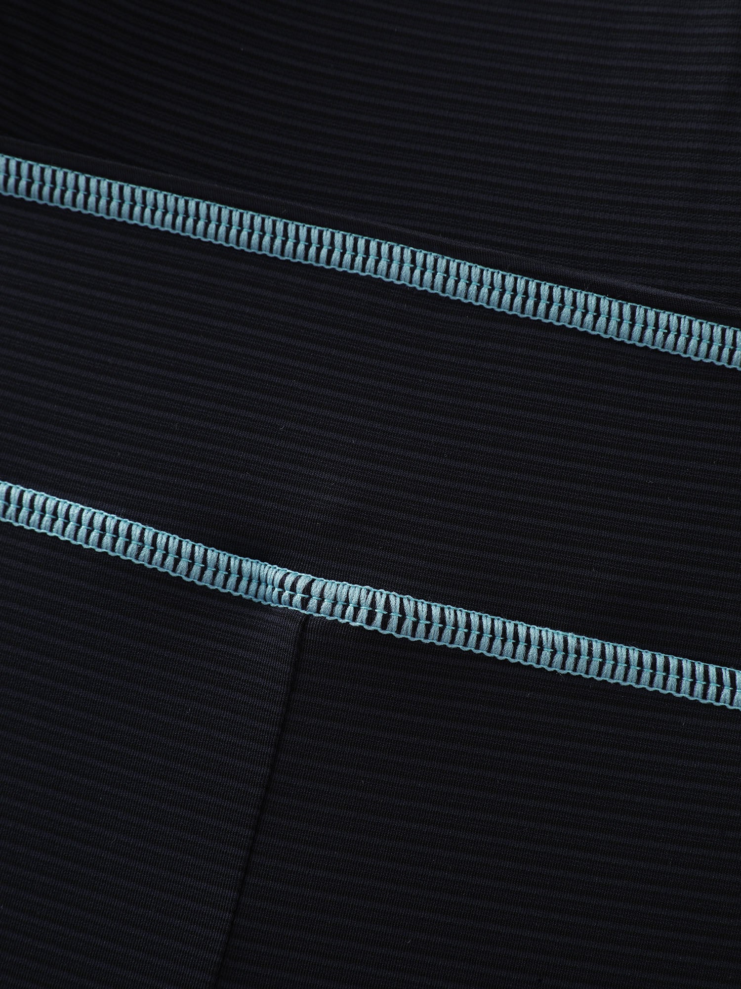 Textured Pockets Contrast Edges One-Piece Swimsuit - Image 5