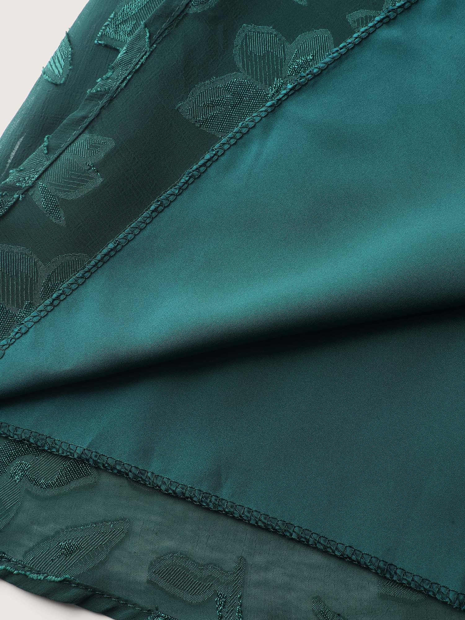 Textured Pockets Lined Midi Dress - Image 5