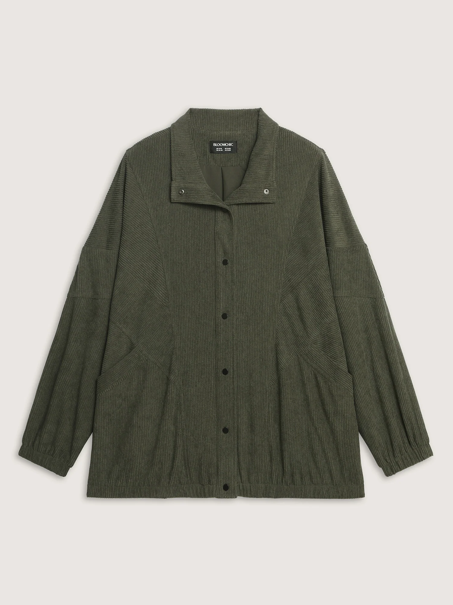 Textured Relaxed-Fit Button Pocket Jacket - Image 7