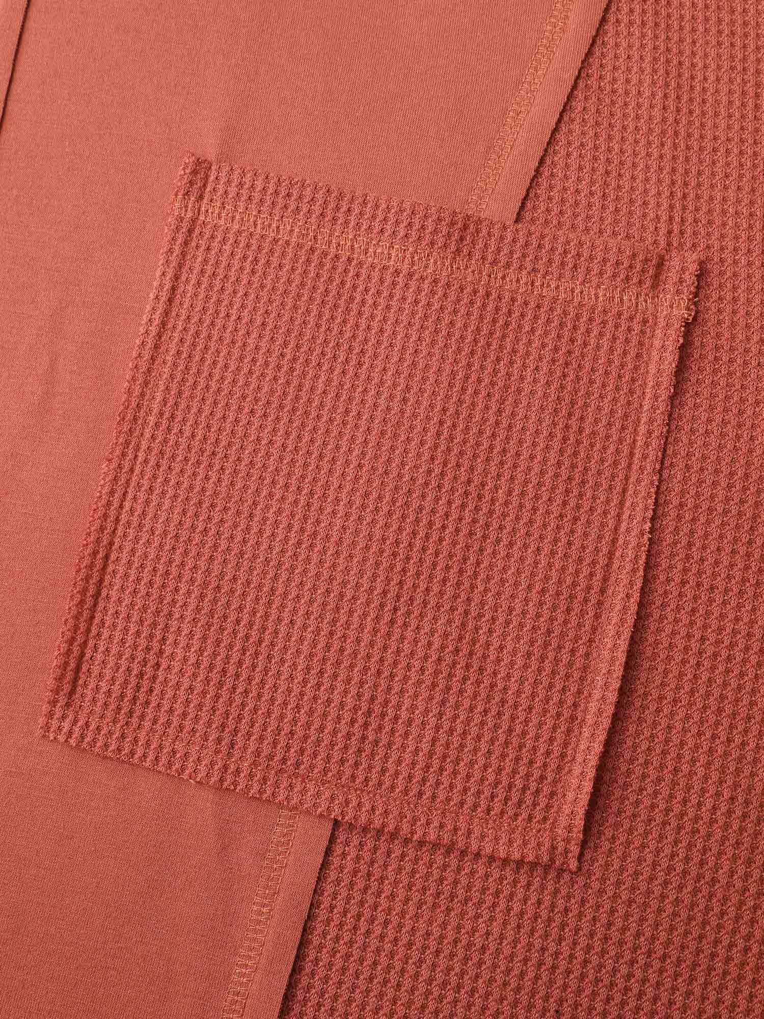 Textured Relaxed-Fit Spliced Sweatshirt - Image 5